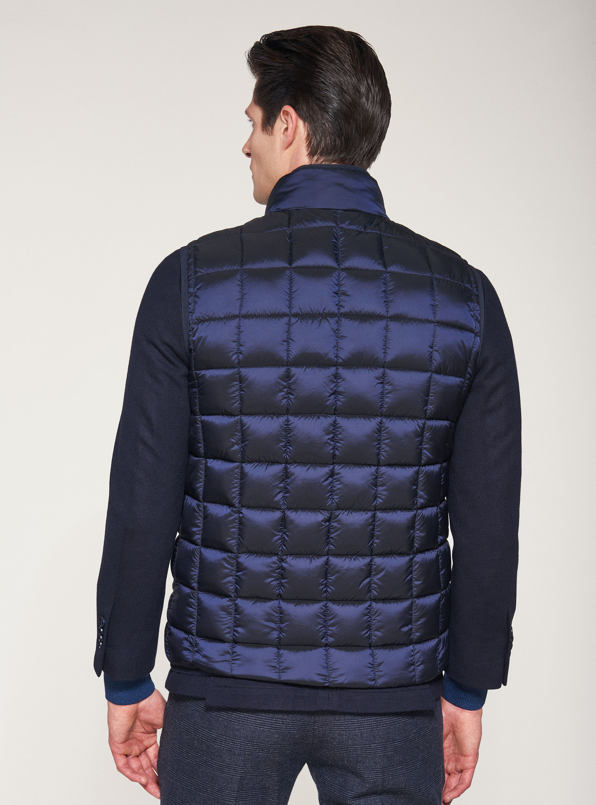 Smanicato trapuntato con imbottitura, BLU NAVY