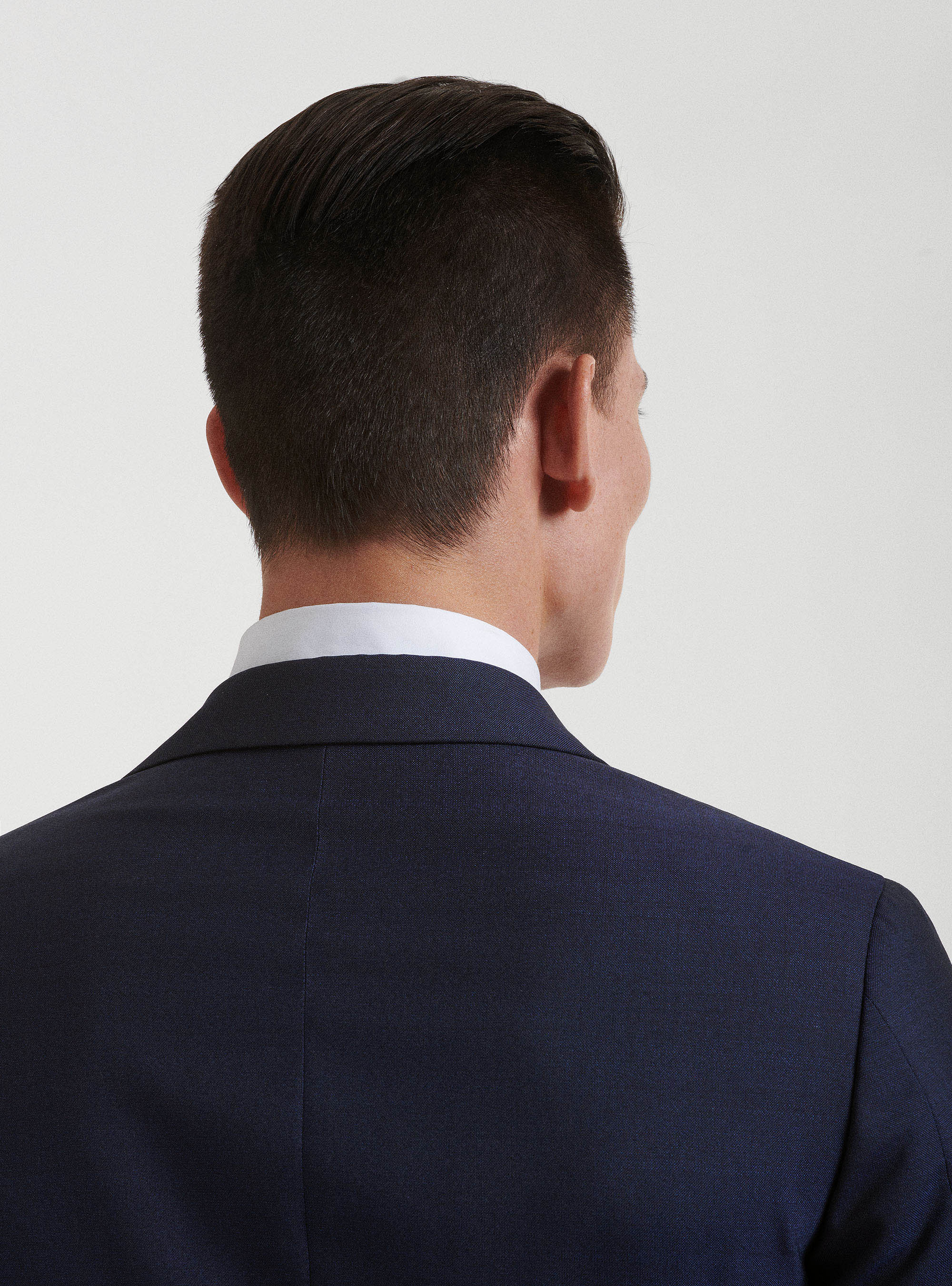 Pure wool tuxedo blazer Vitale Barberis Canonico, NAVY BLUE