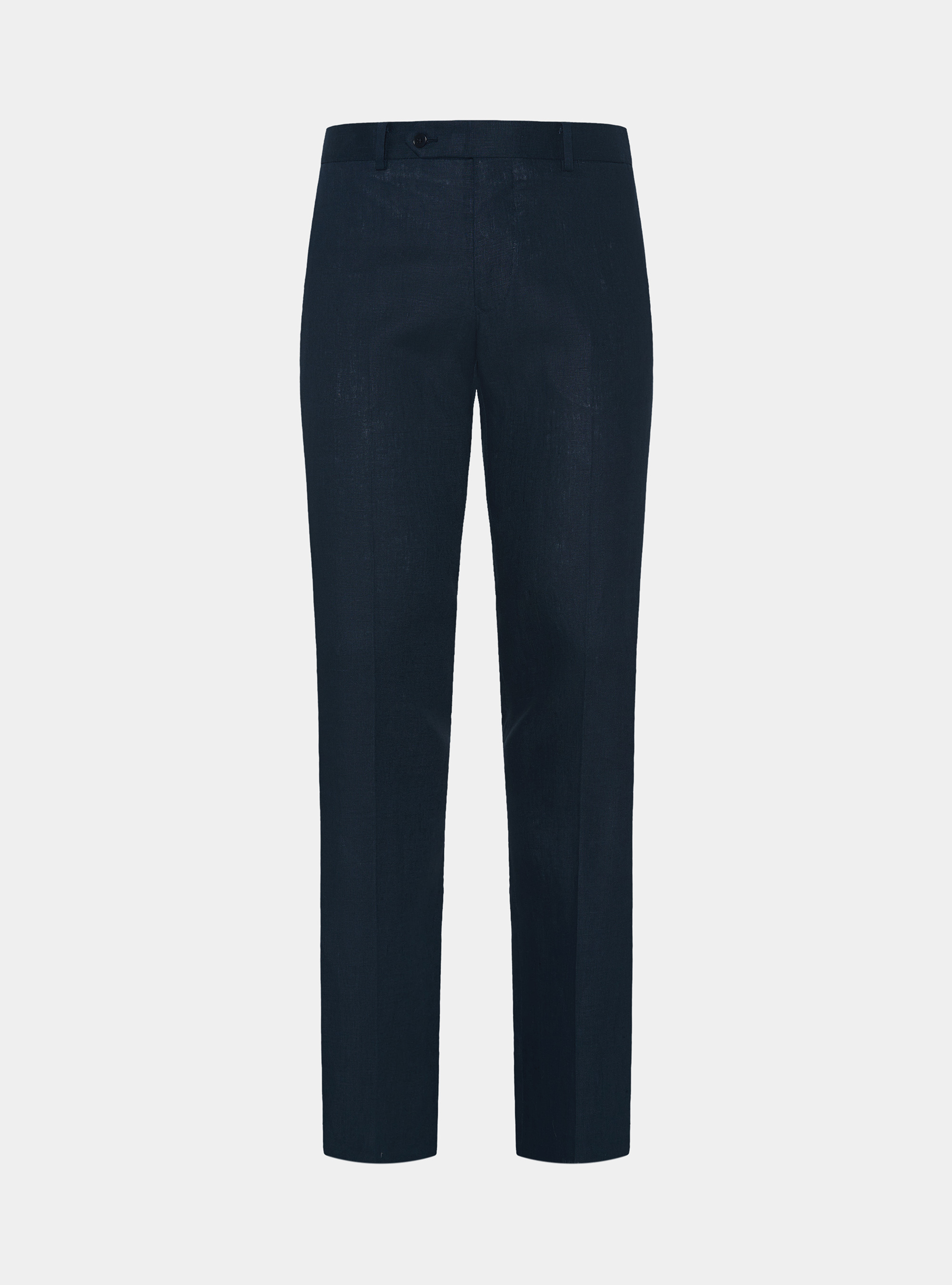 Pure linen suit trousers, NAVY BLUE
