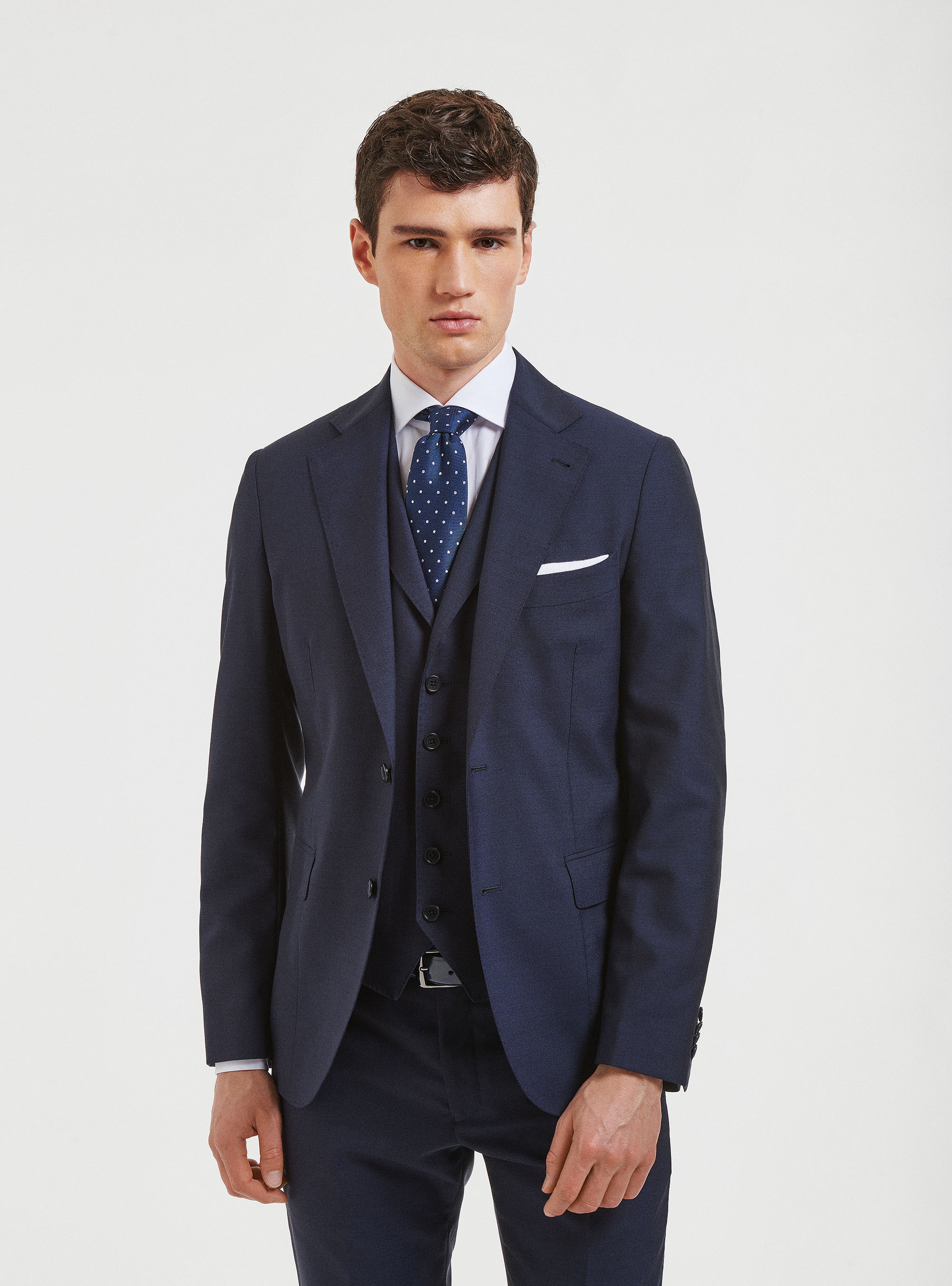 Gutteridge - Giacca per abito in pura lana Vitale Barberis Canonico, Unisex, Blu Navy, Taglia: 46