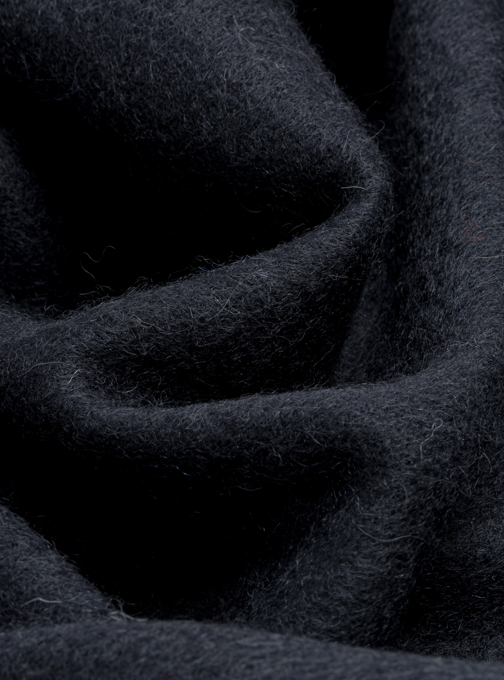 Wool and cashmere scarf, BLACK