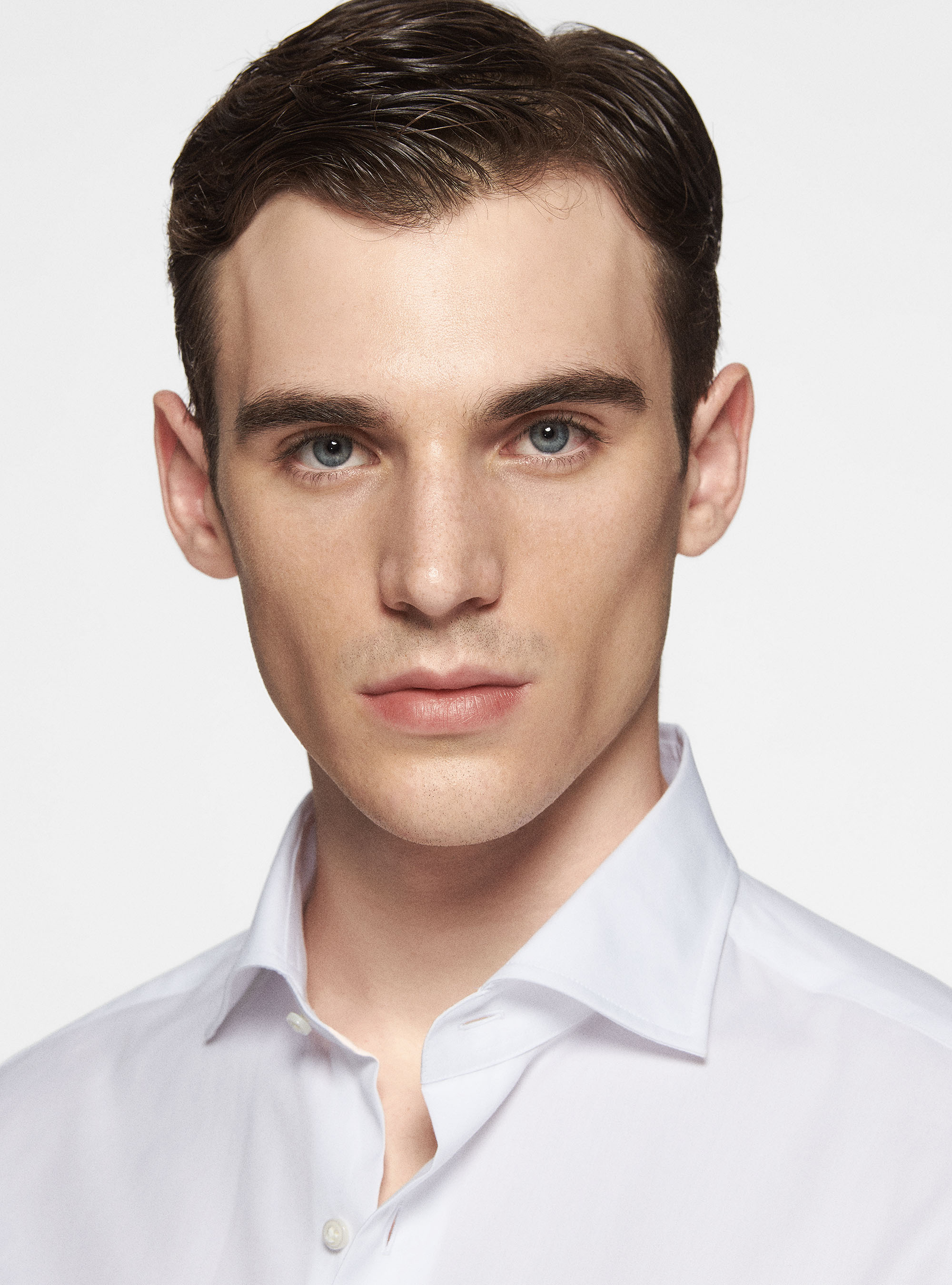 Chemise en coton fil à fil, BLANC