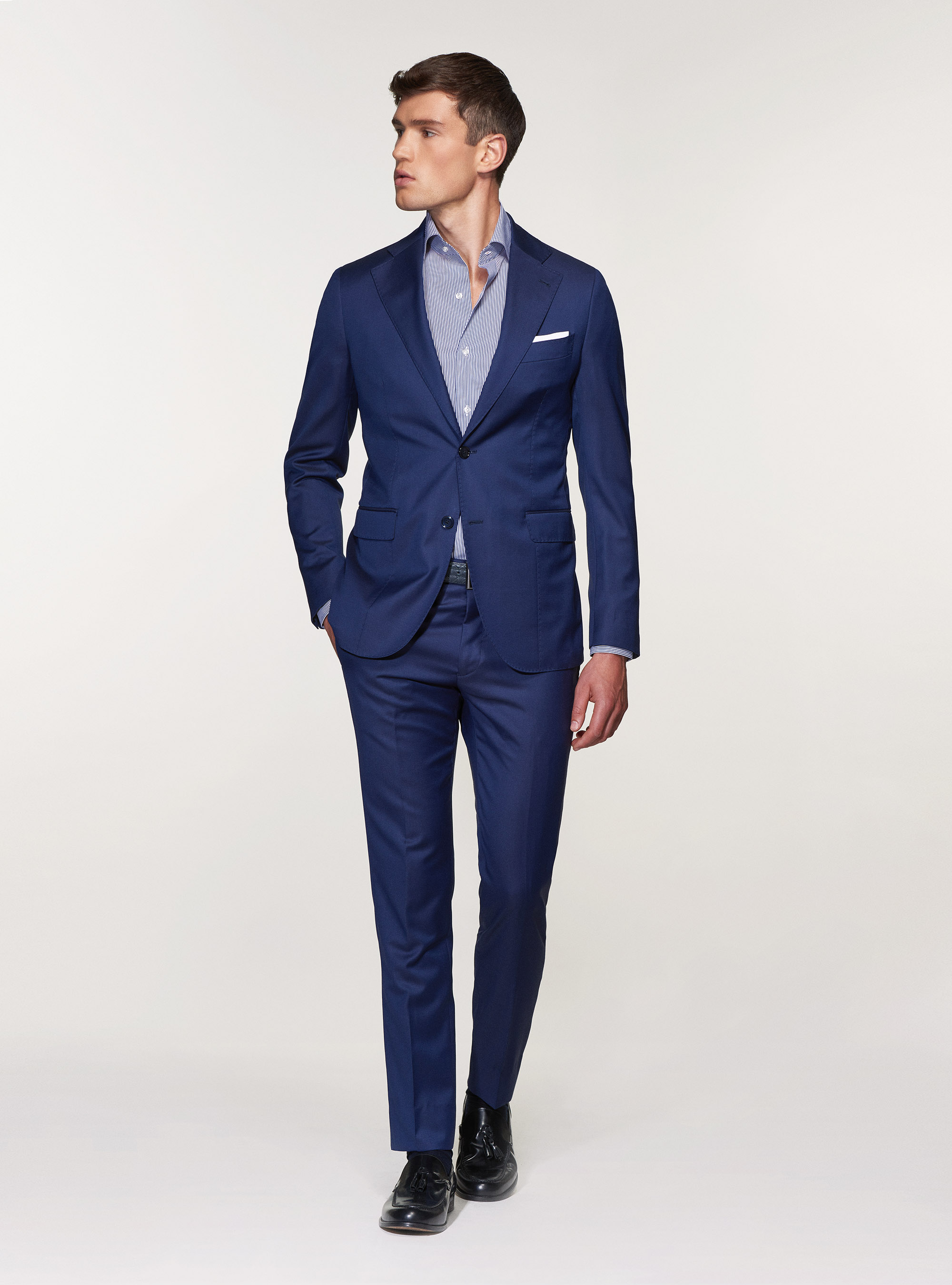 Giacca per abito in pura lana superfine 110's Vitale Barberis Canonico, BASALTO