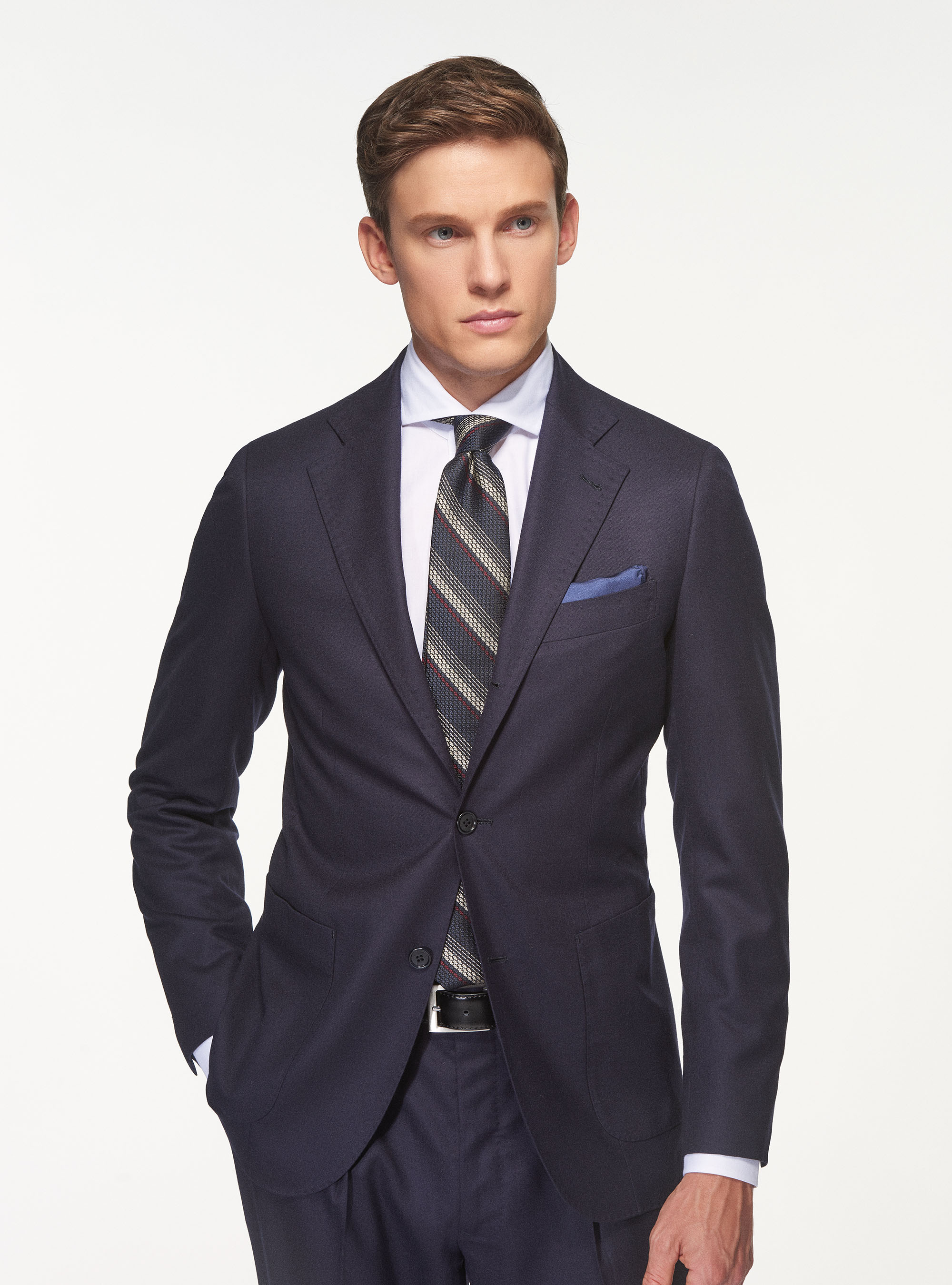 Suit blazer in superfine wool flannel 120's Vitale Barberis