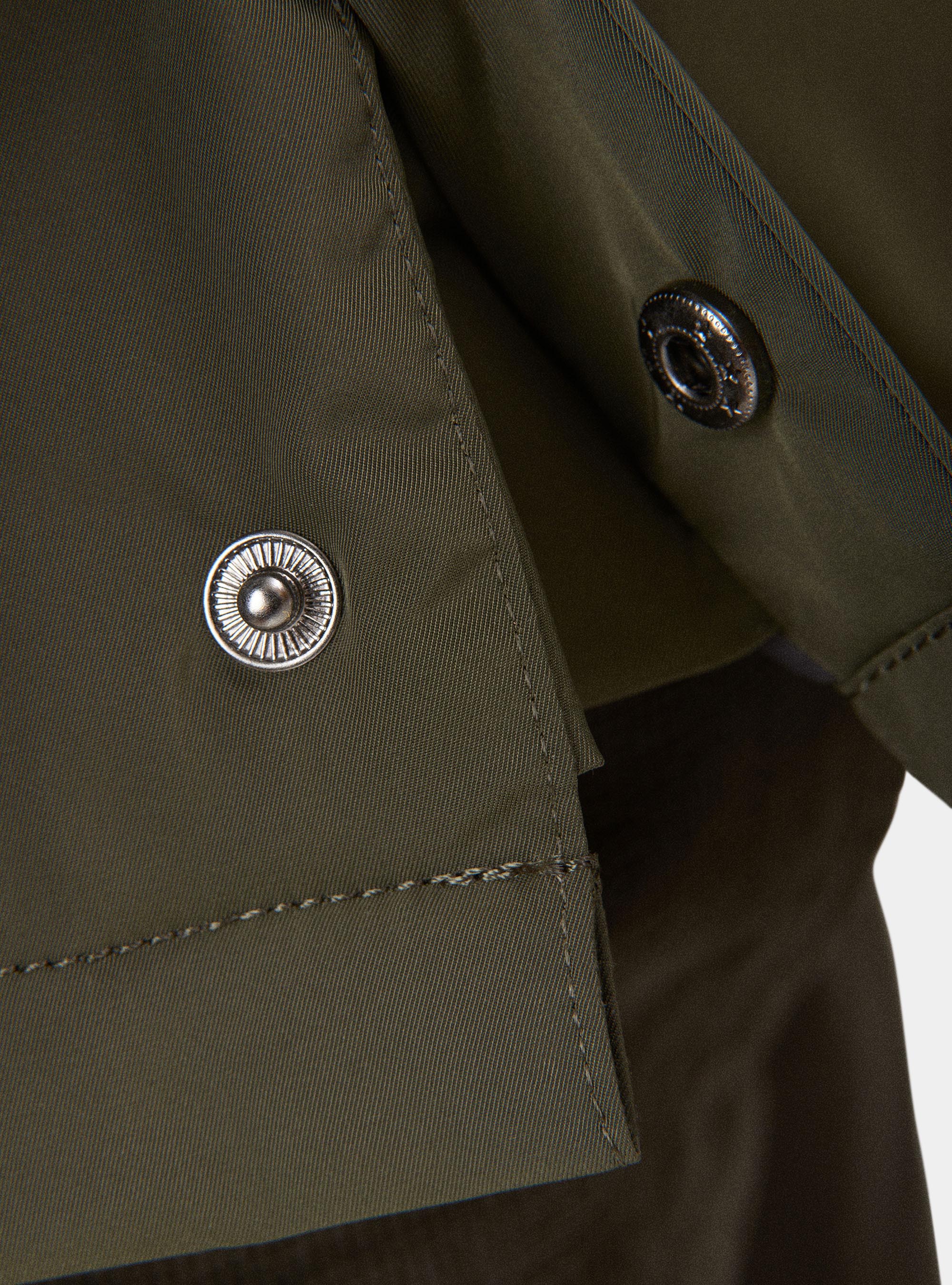 Field jacket con toppa e pettorina removibile, VERDE