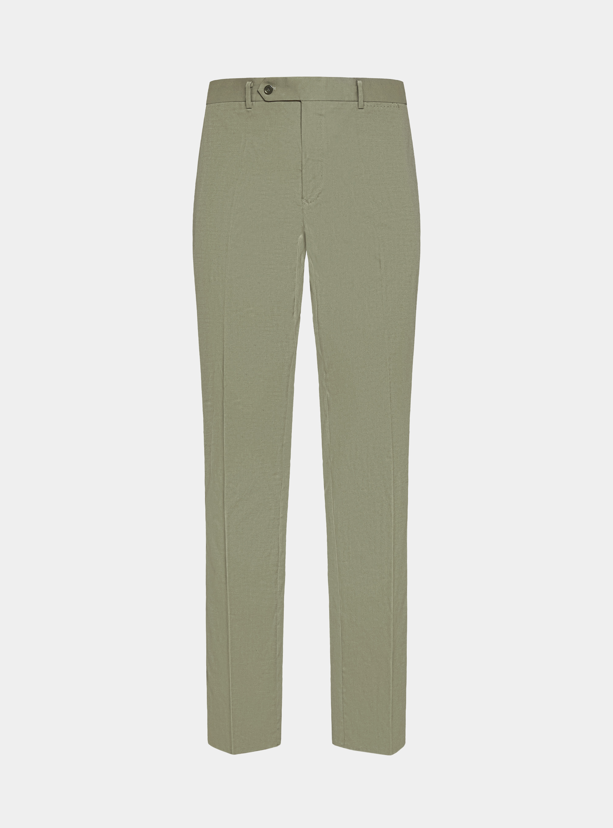 Pantaloni abito in cotone armaturato, SALVIA 0602C