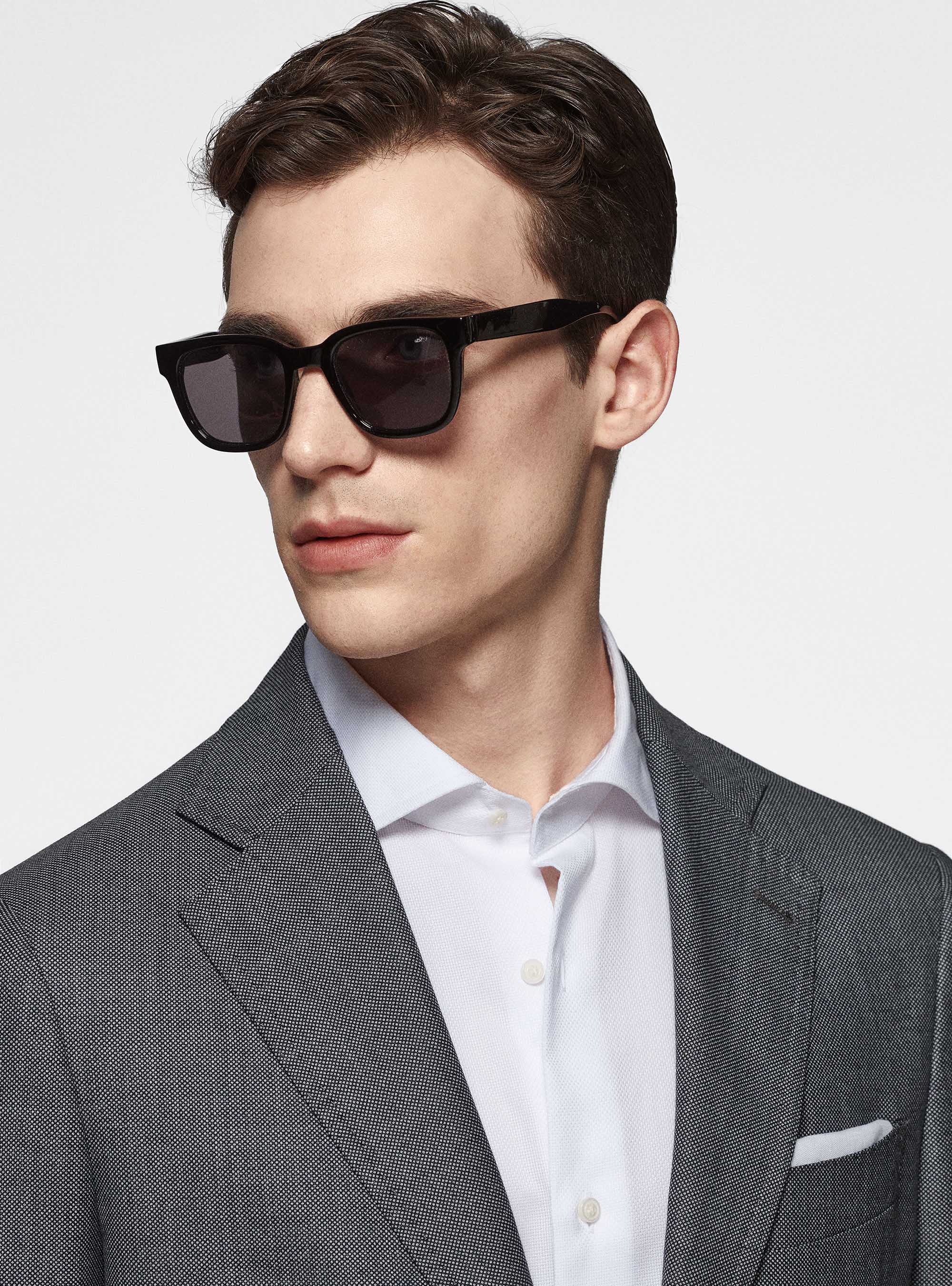 Giacca in pura lana occhio di pernice, GRIGIO CHIARO