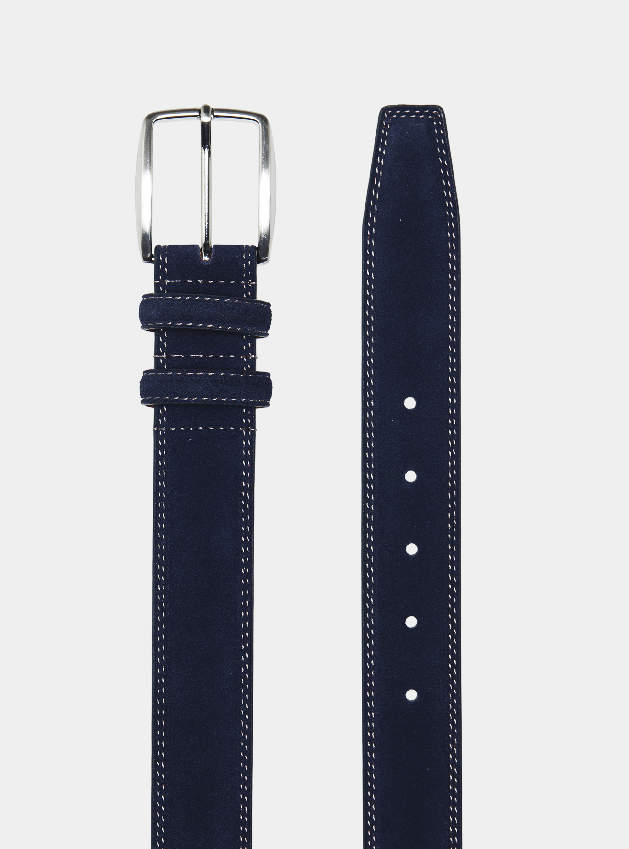 Ceinture en daim, BLEU MARINE
