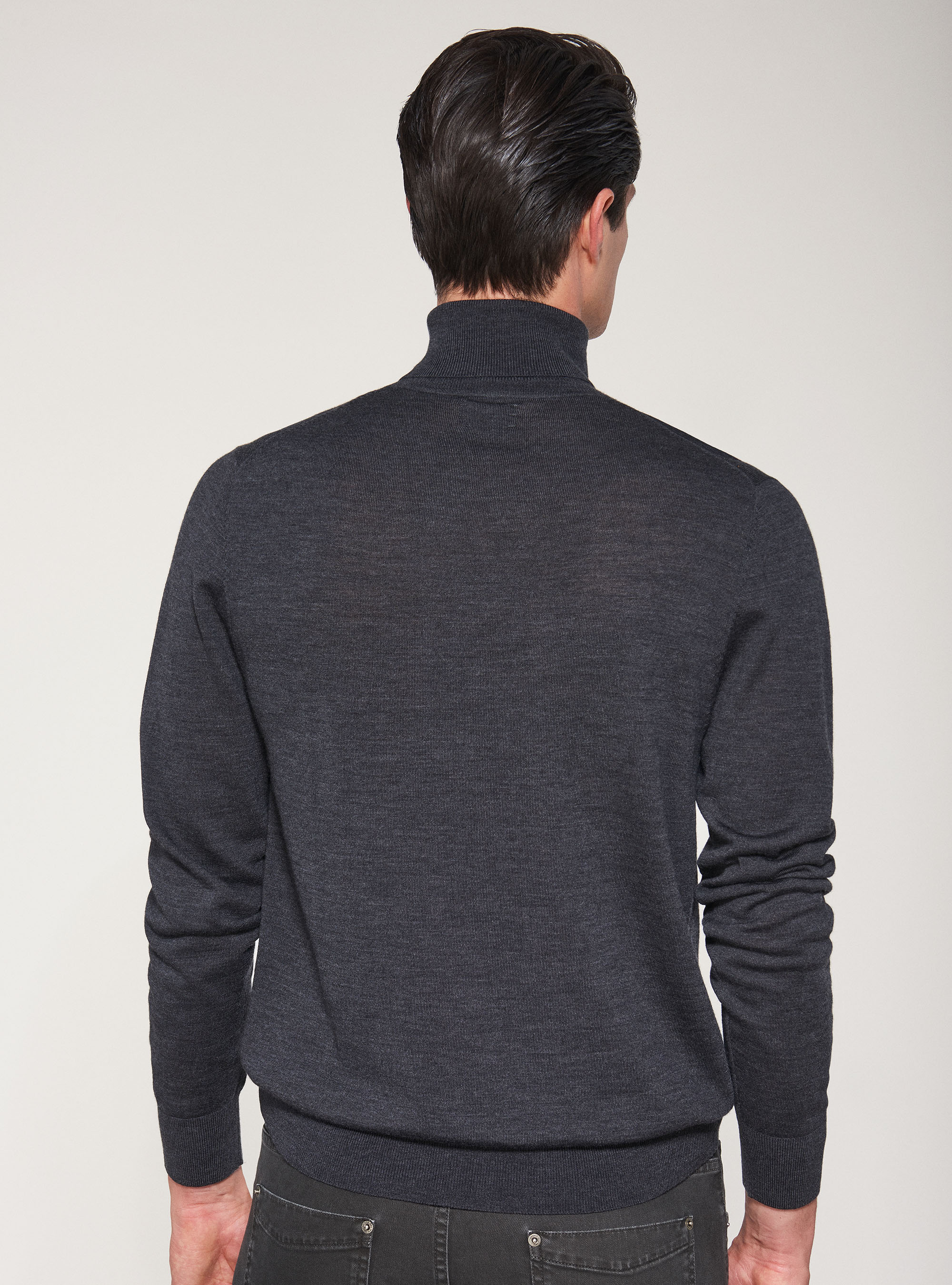 Dolcevita in lana merino, ASFALTO