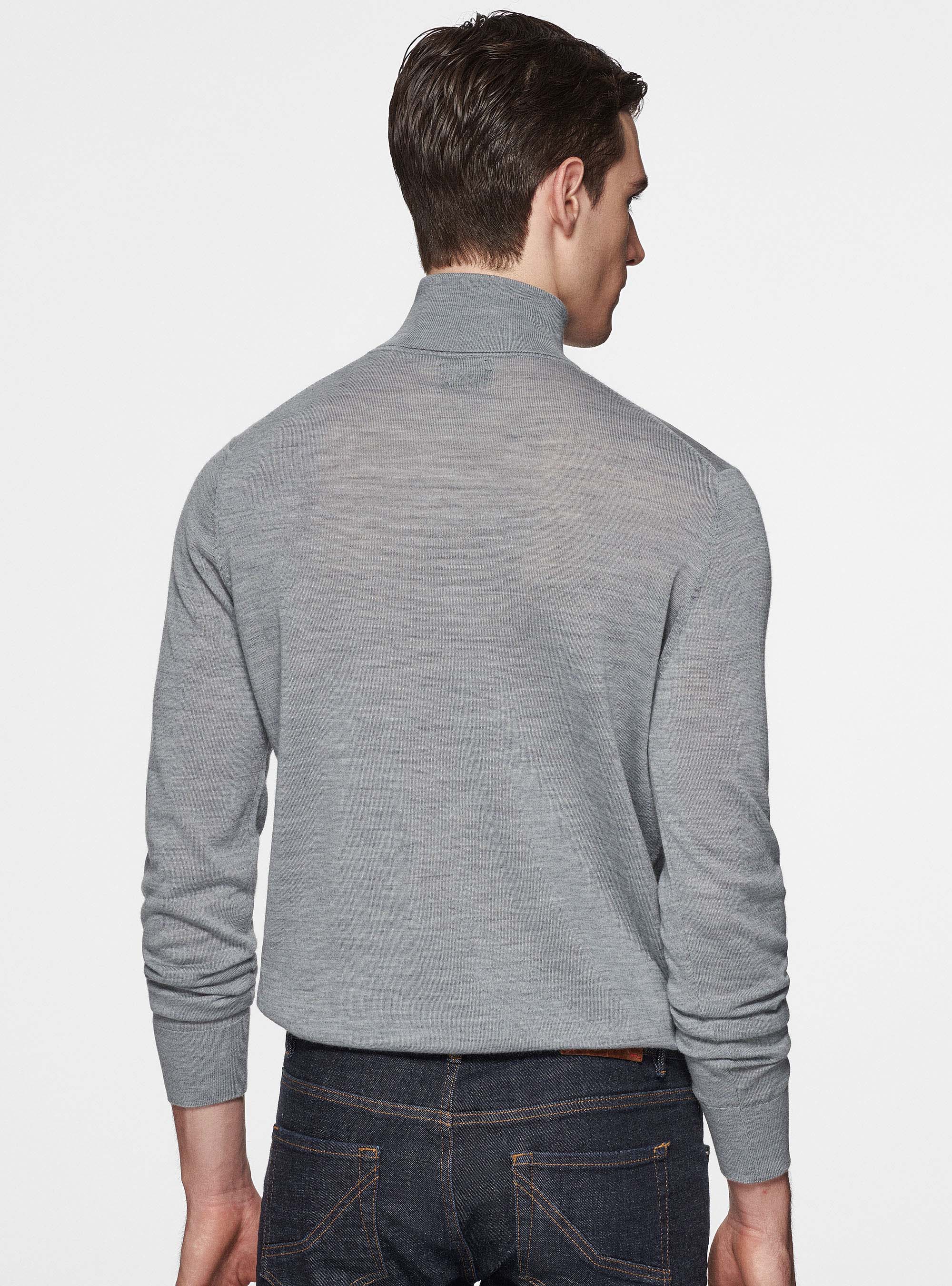 Turtleneck in pure extra-fine merino wool