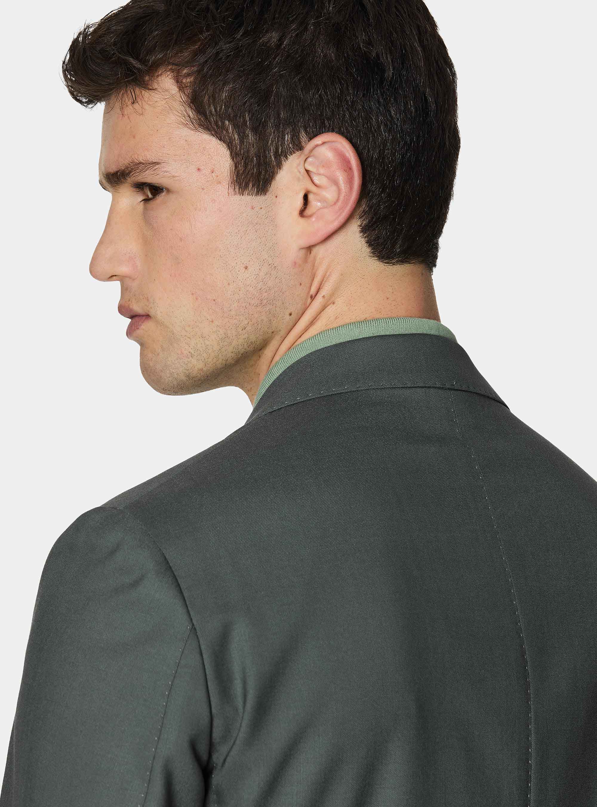 Vitale Barberis Canonico pure wool suit blazer, SALVIA 0602C