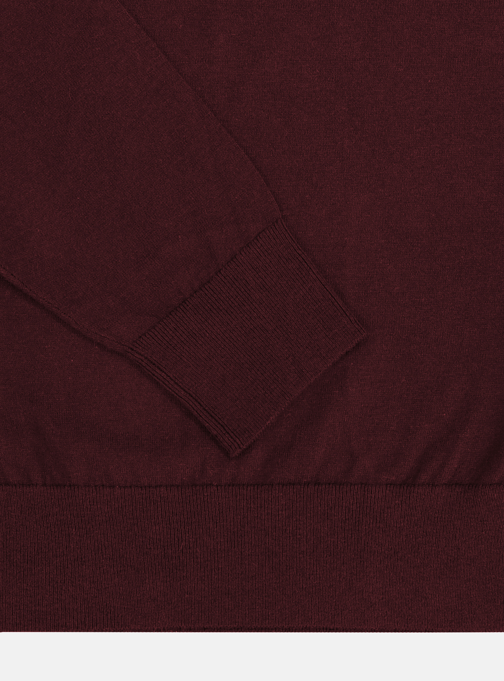 JERSEY CUELLO ALTO TEJIDO ALGOD&Oacute;N SEDA CACHEMIRA, BURDEOS