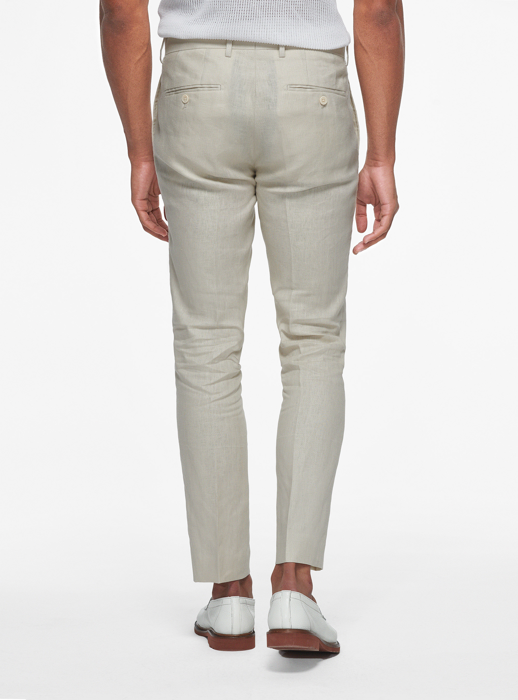Pantalon en lin pur, &Atilde; CRU