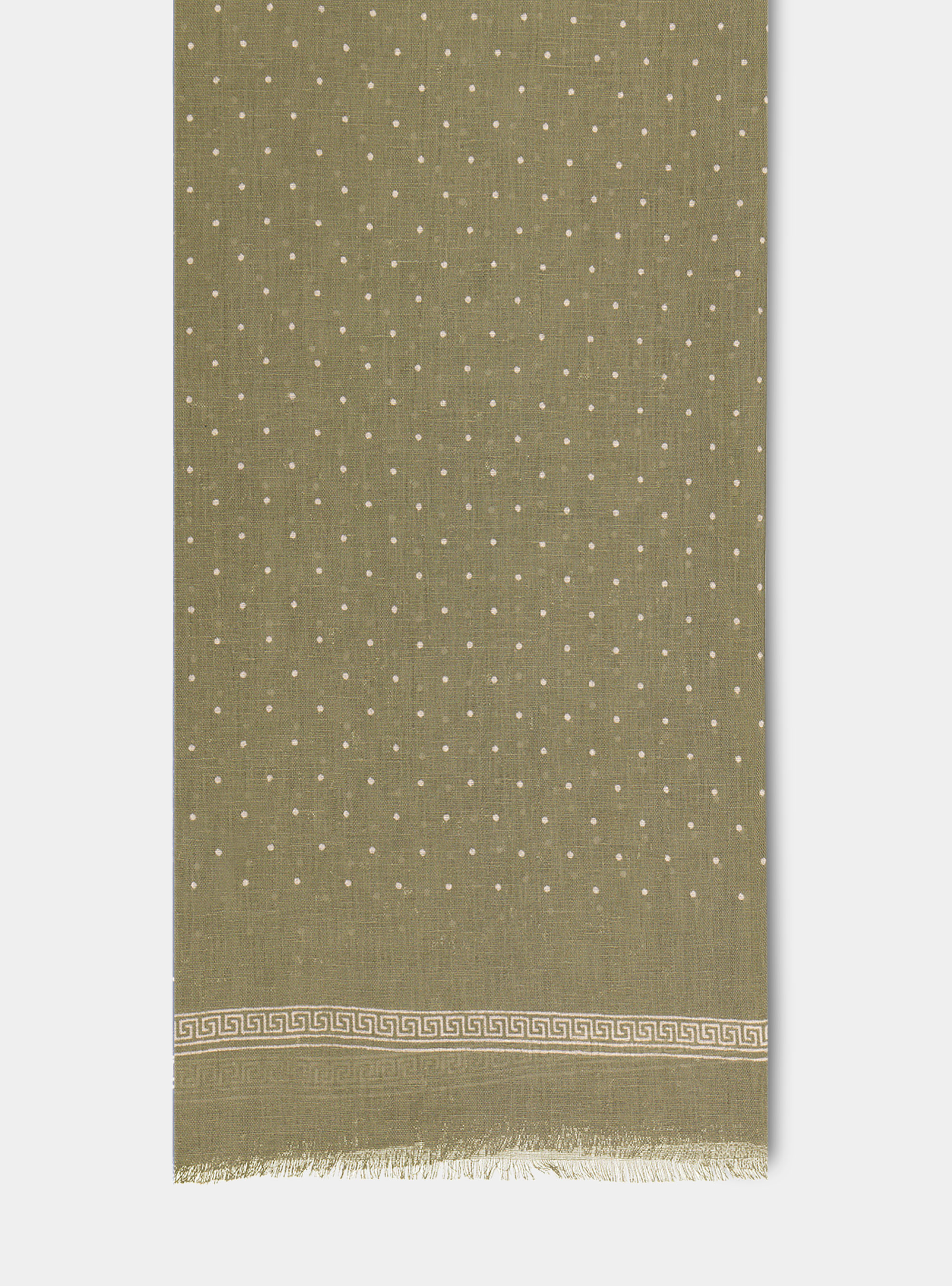 Polka dot fantasy scarf, ECRU