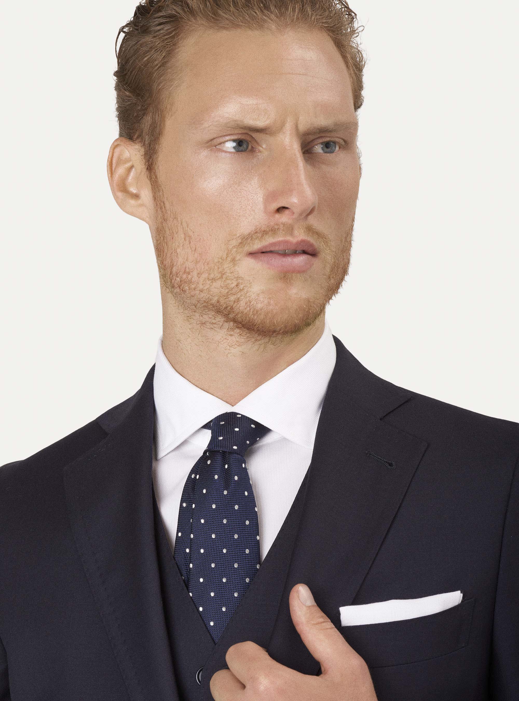 Drop 4 cool wool suit jacket, NAVY BLUE