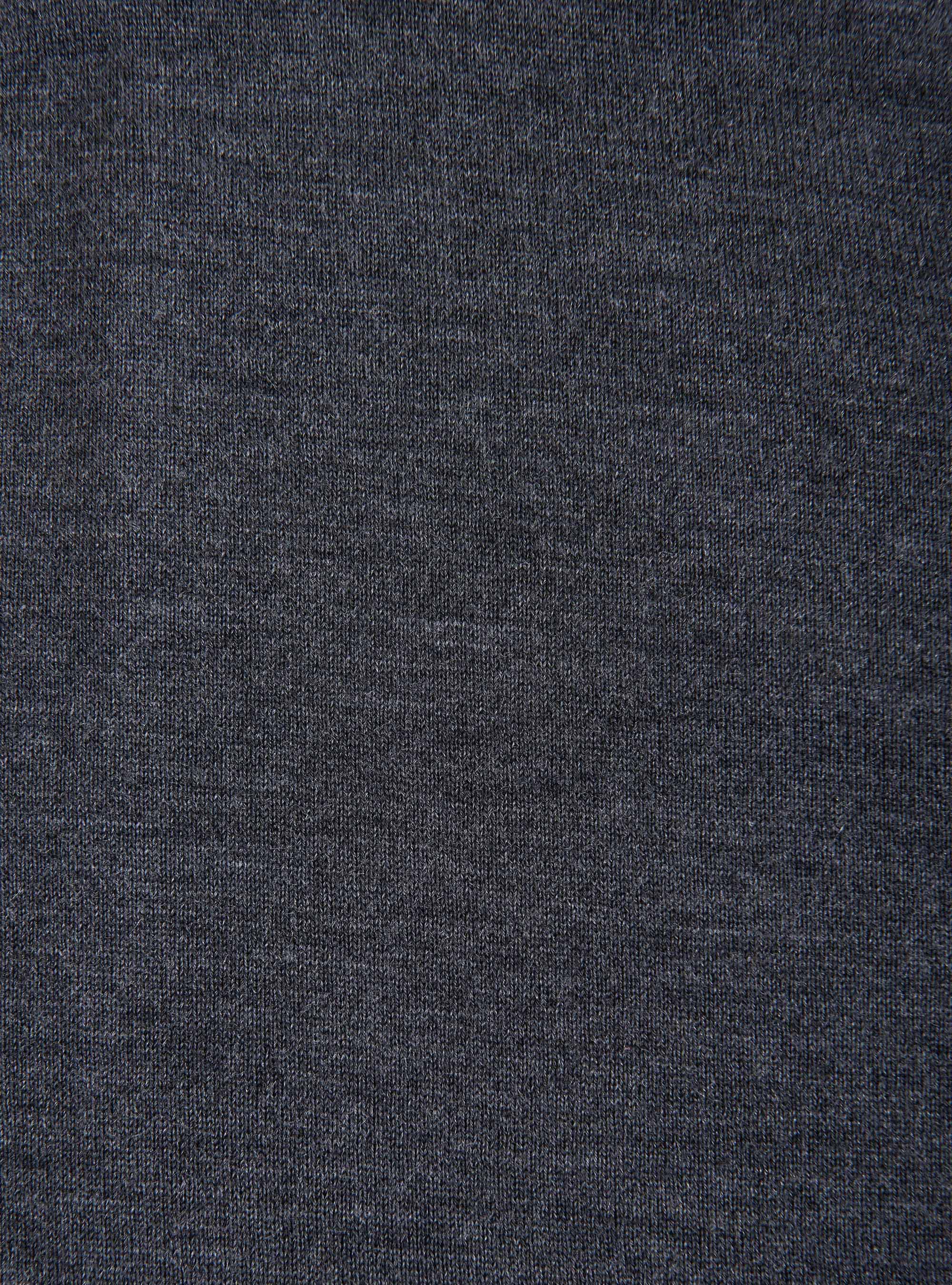 Gilet di maglia in pura lana merino extrafine, ASFALTO