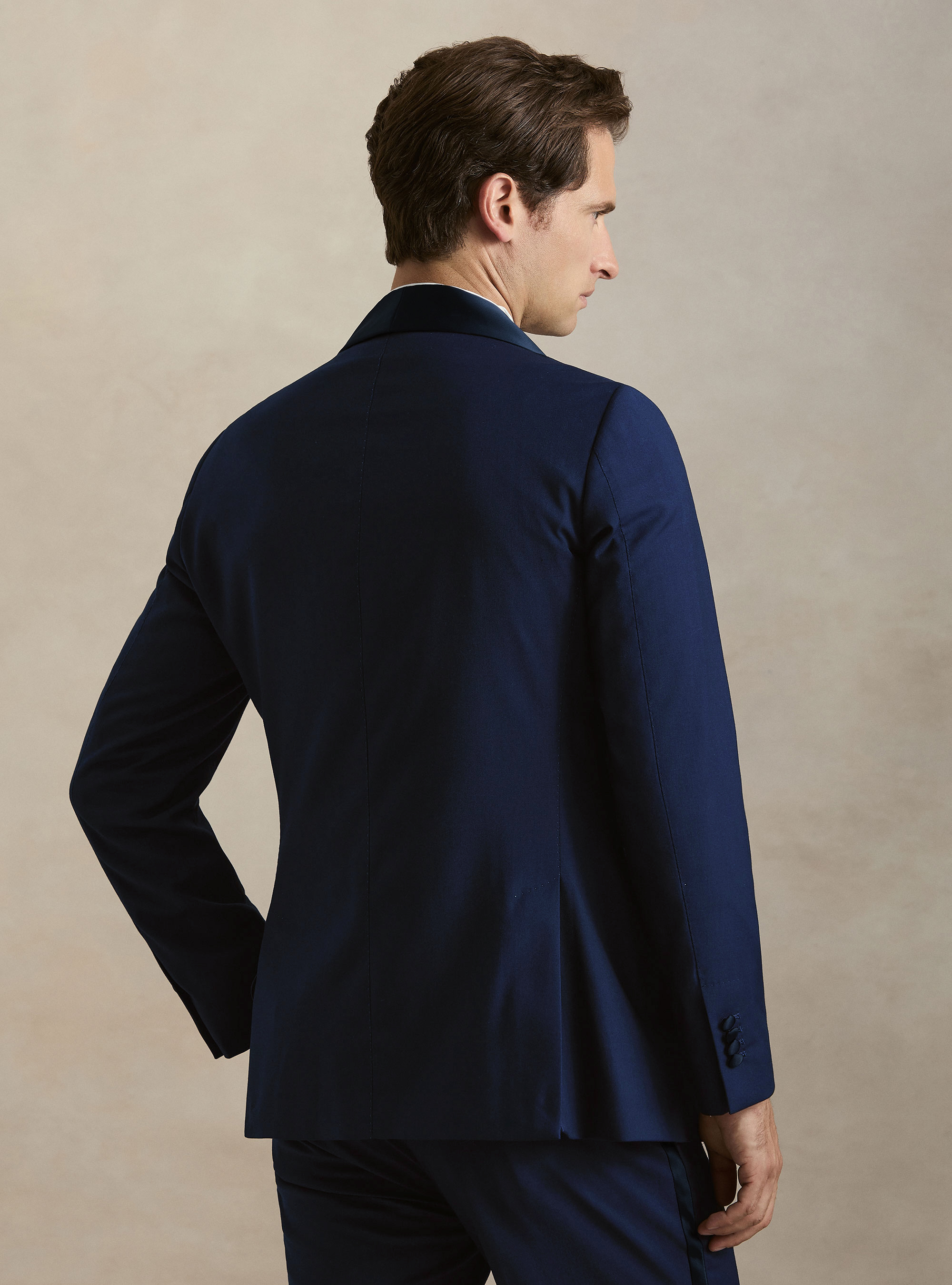 Glitter shawl collar tuxedo blazer, BASALT