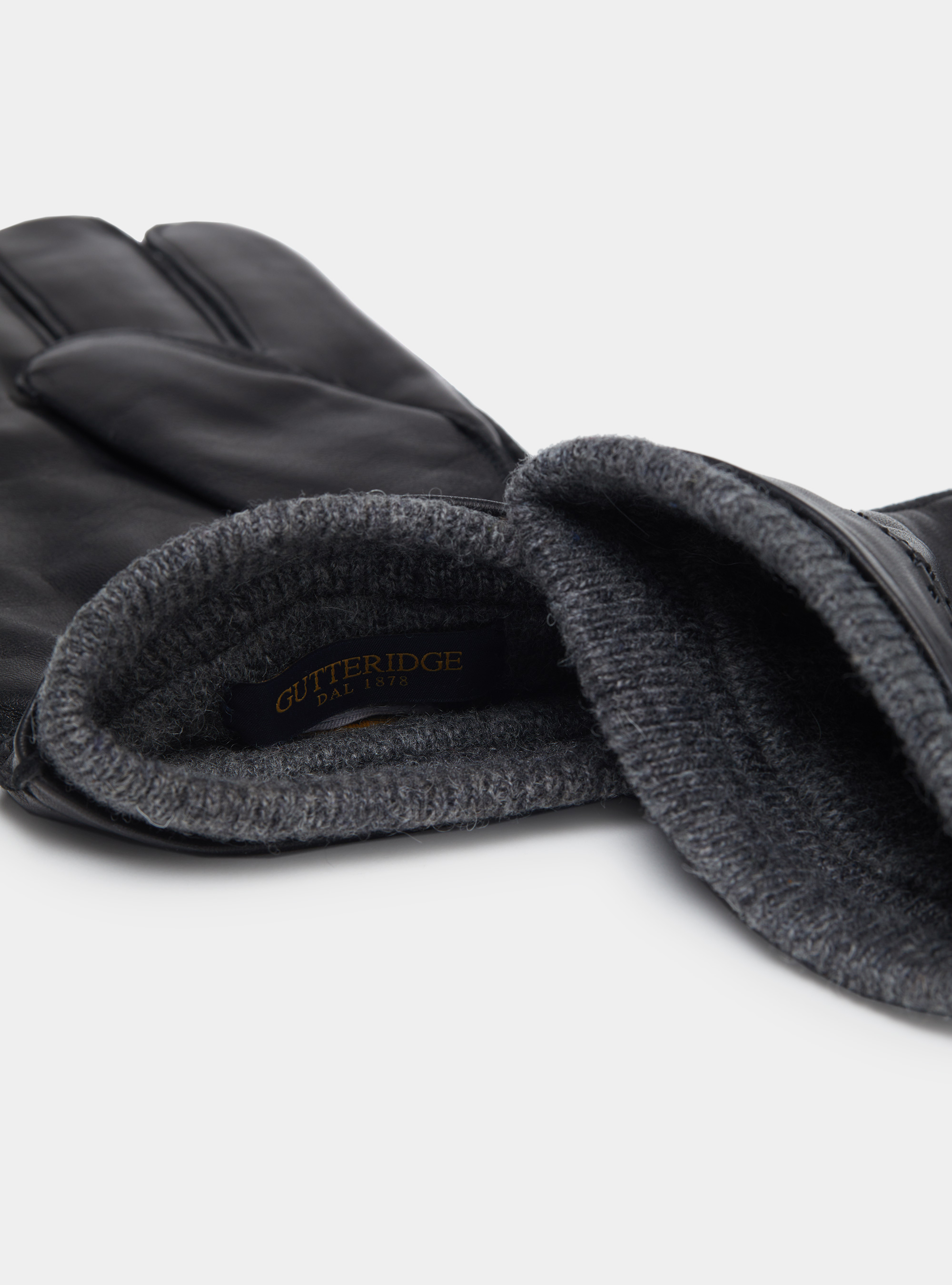 Guantes de cuero, NEGRO