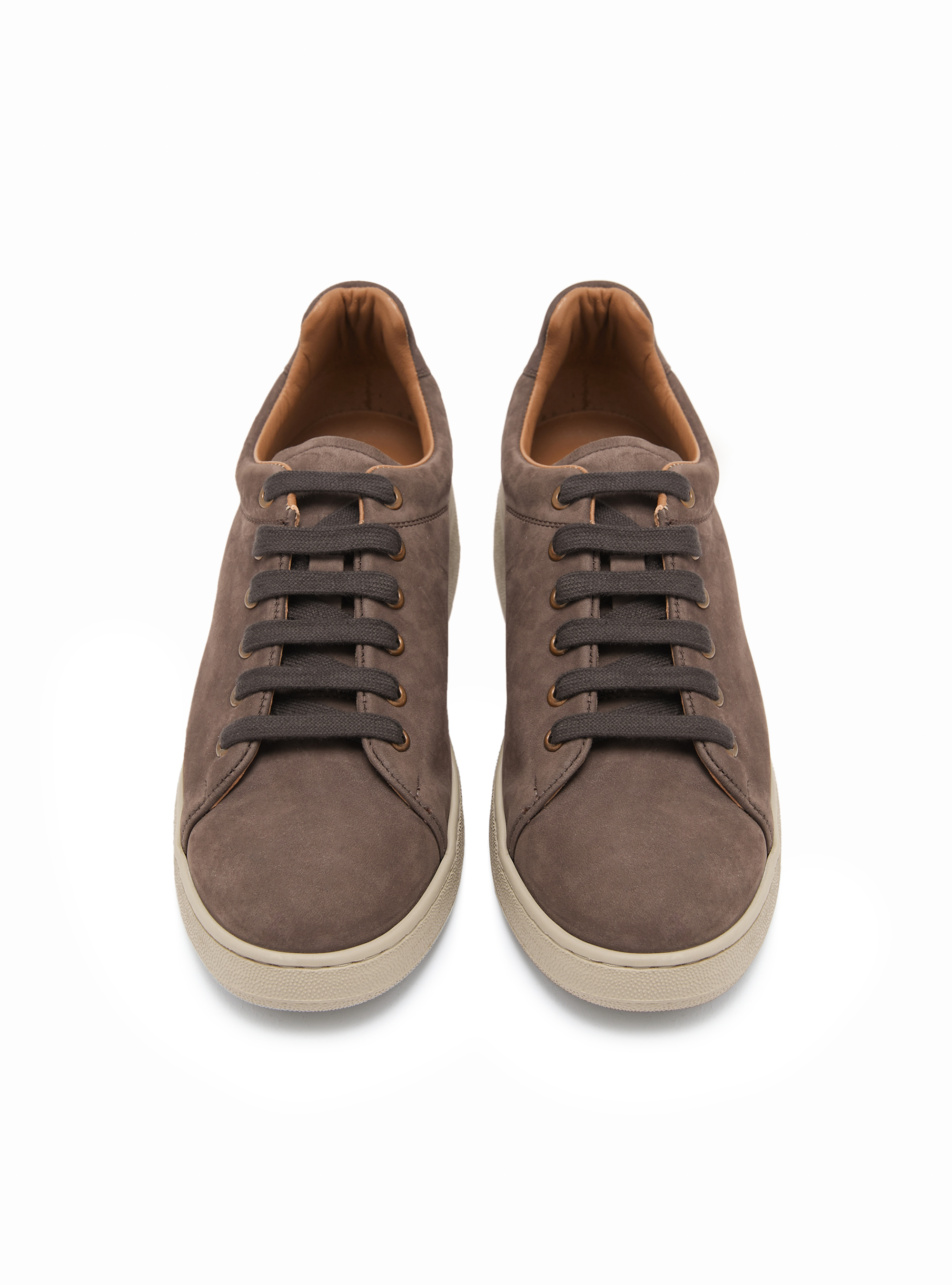 Nubuck Sneakers, BROWN