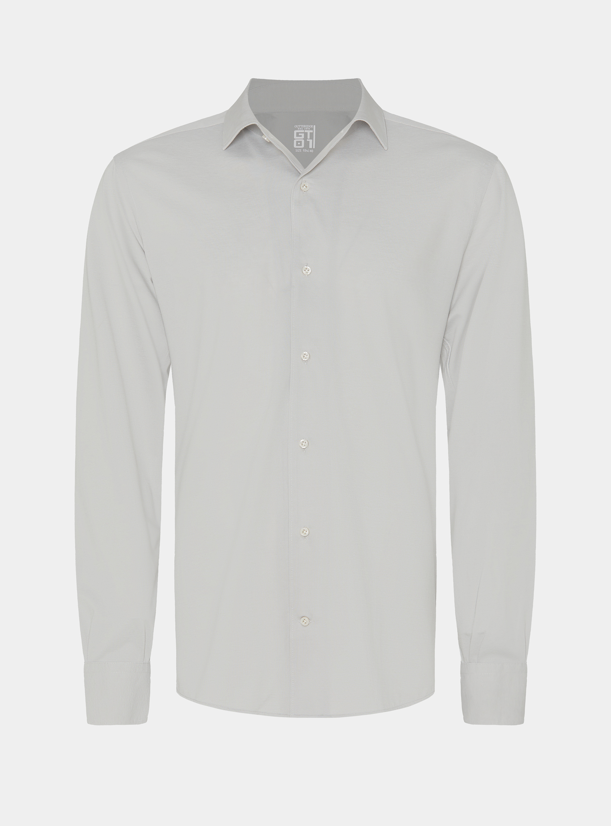 Camicia in jersey misto cotone paramontura, PERLA 0178C