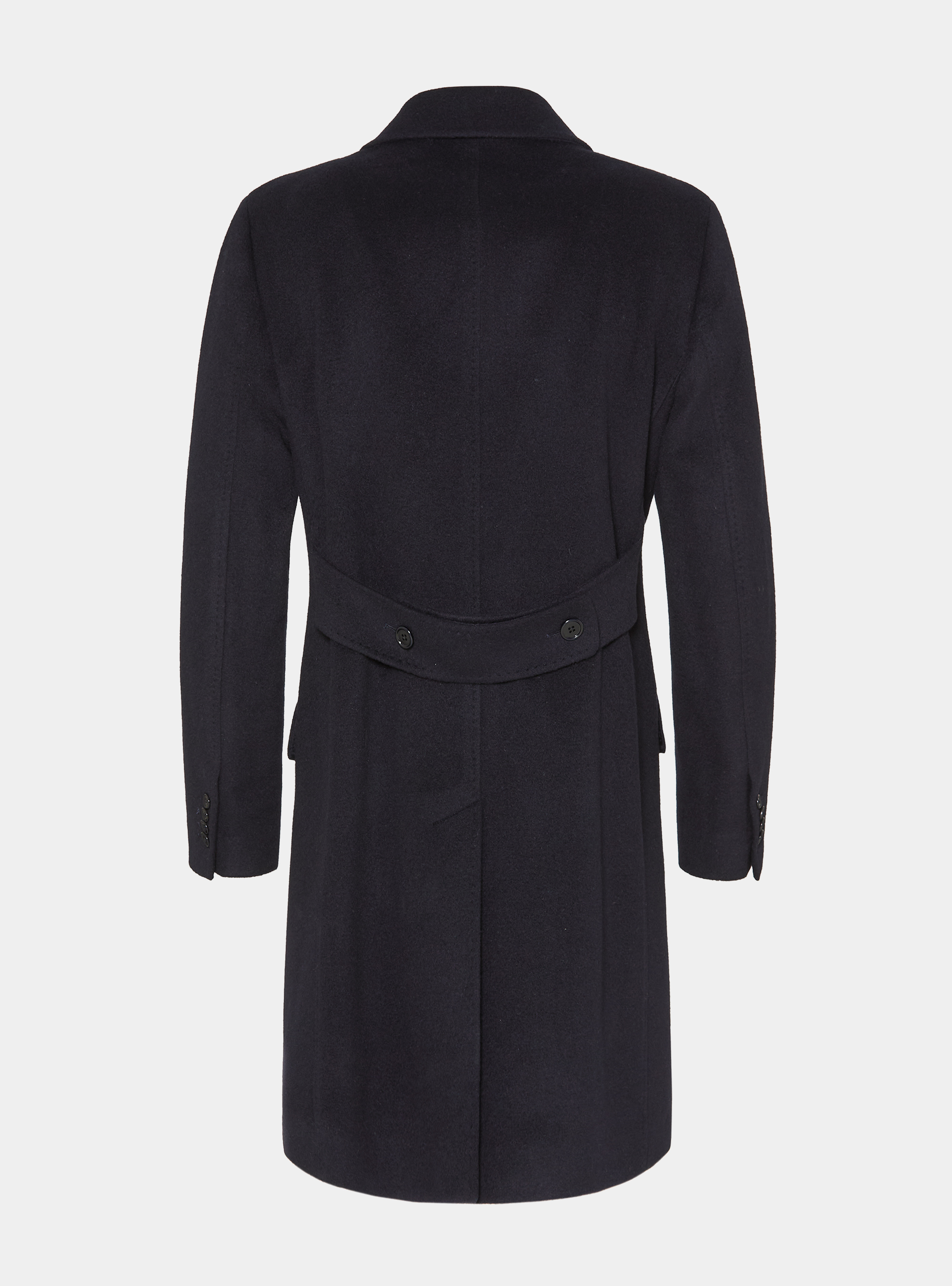 Abrigo de doble botonadura 100% cachemira, AZUL MARINO