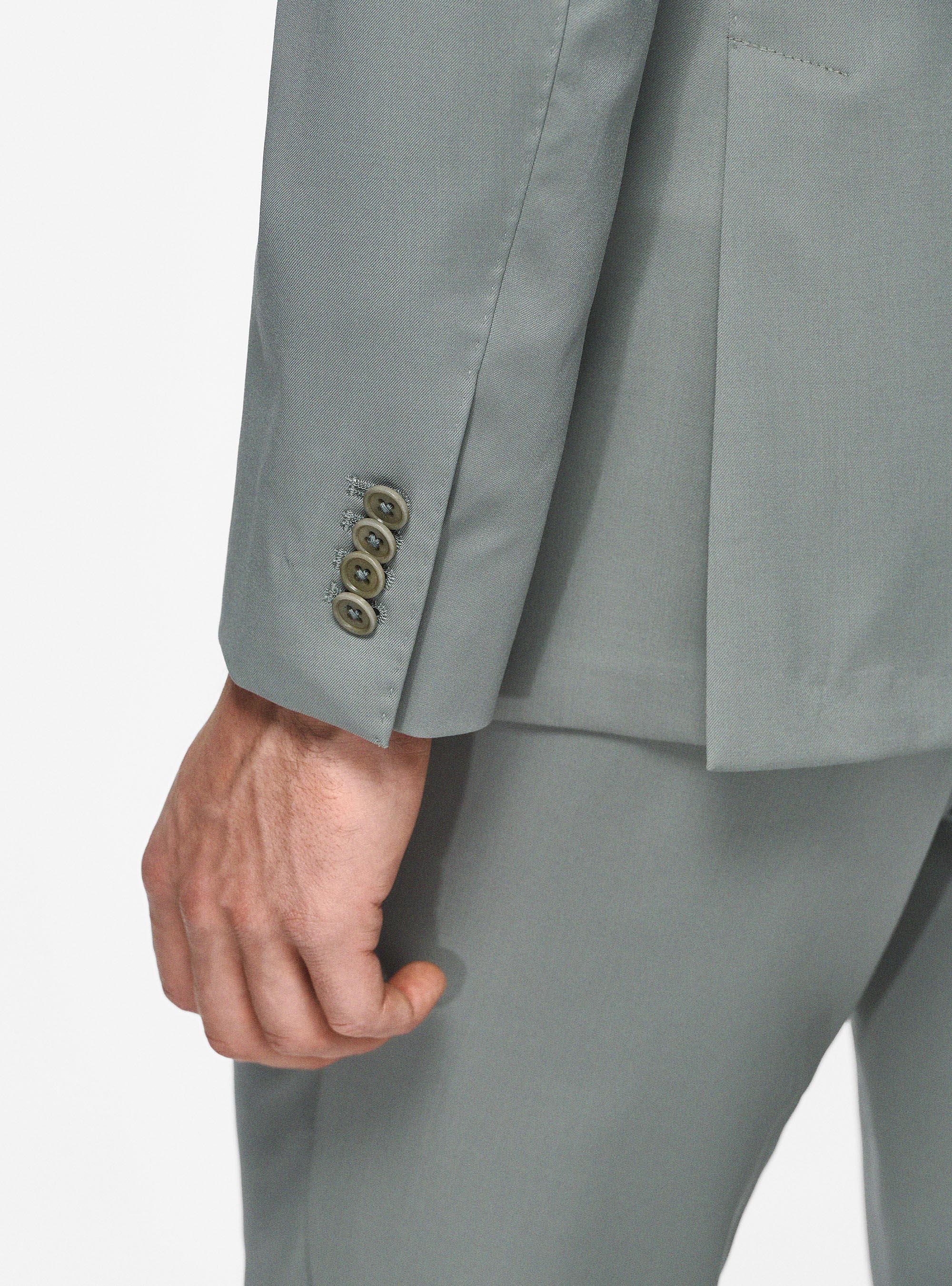 Pure 110's superfine wool blazer, SALVIA 0602C