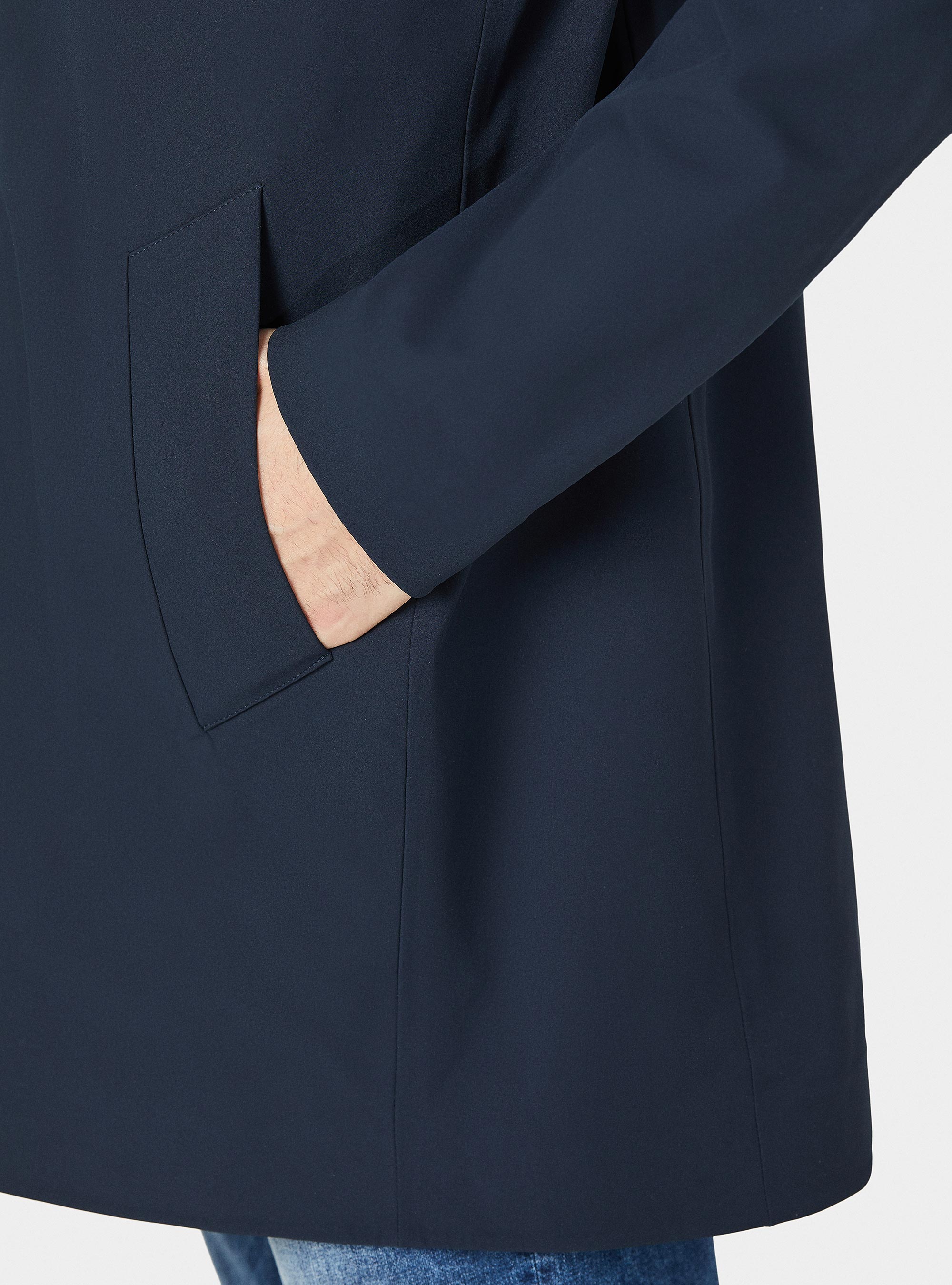 Parka GT01 in tessuto tecnico, BLU NAVY