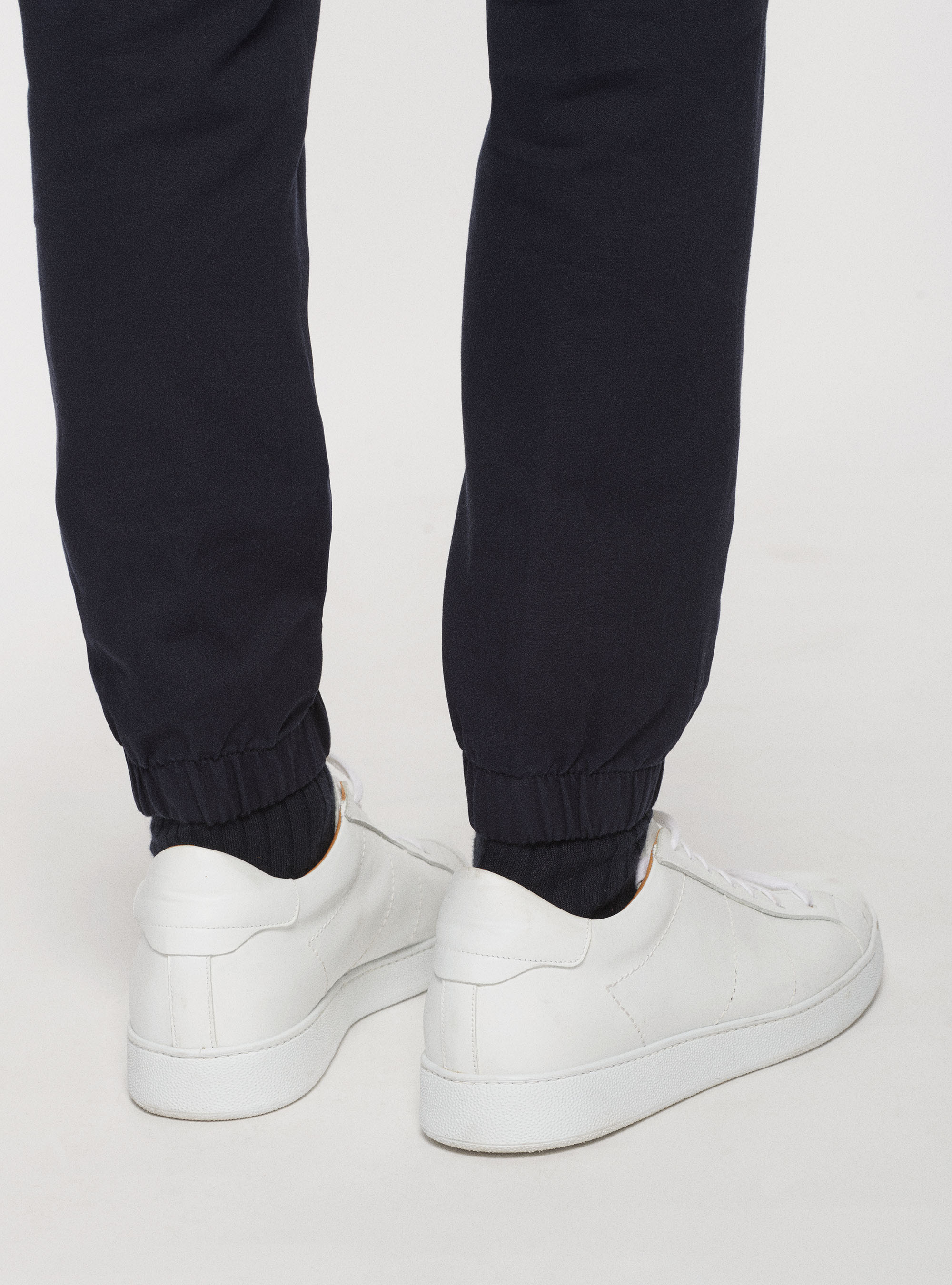 Joggers in misto cotone, BLU NAVY
