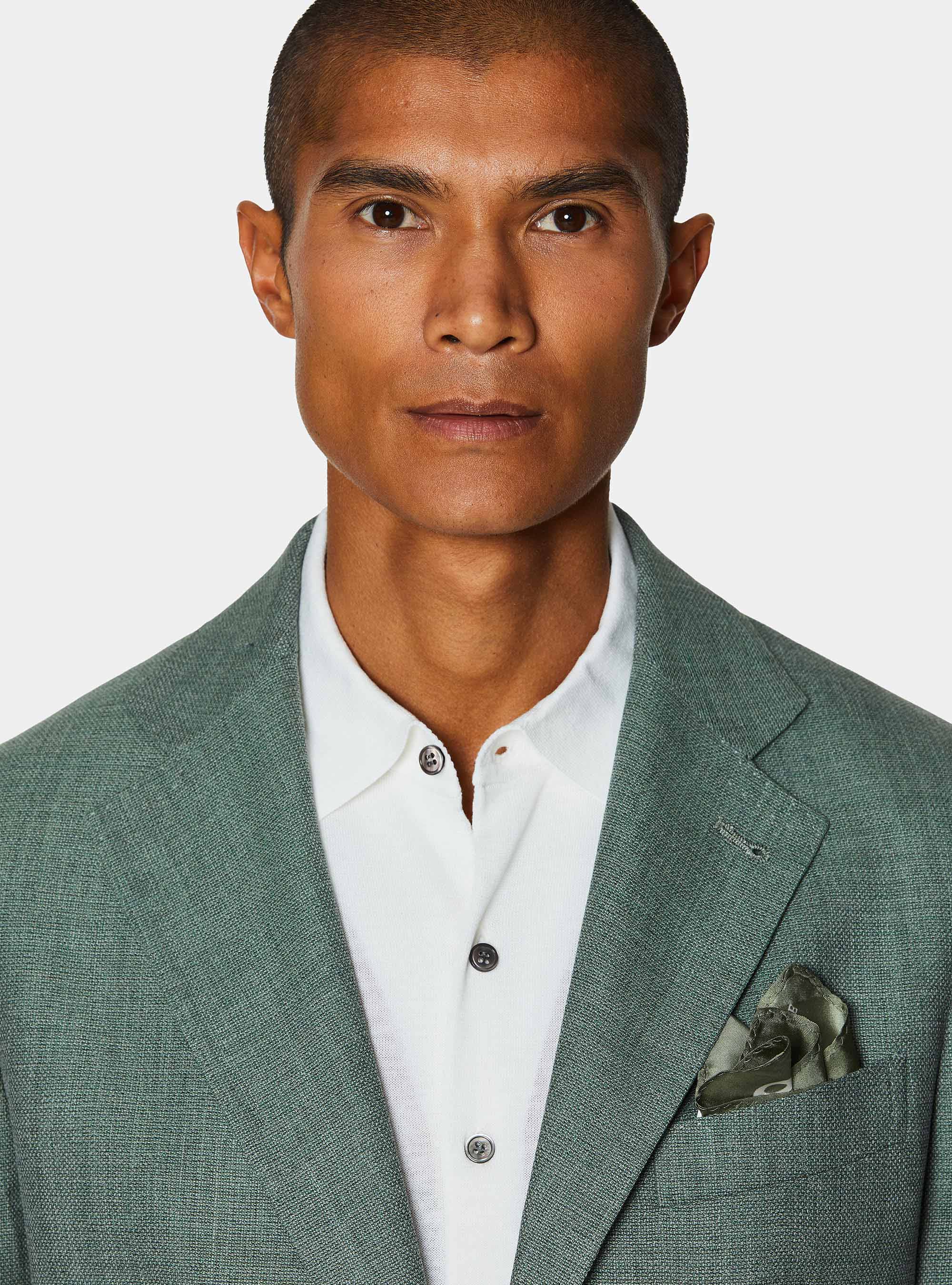 Pure wool hopsack blazer, SALVIA 0602C