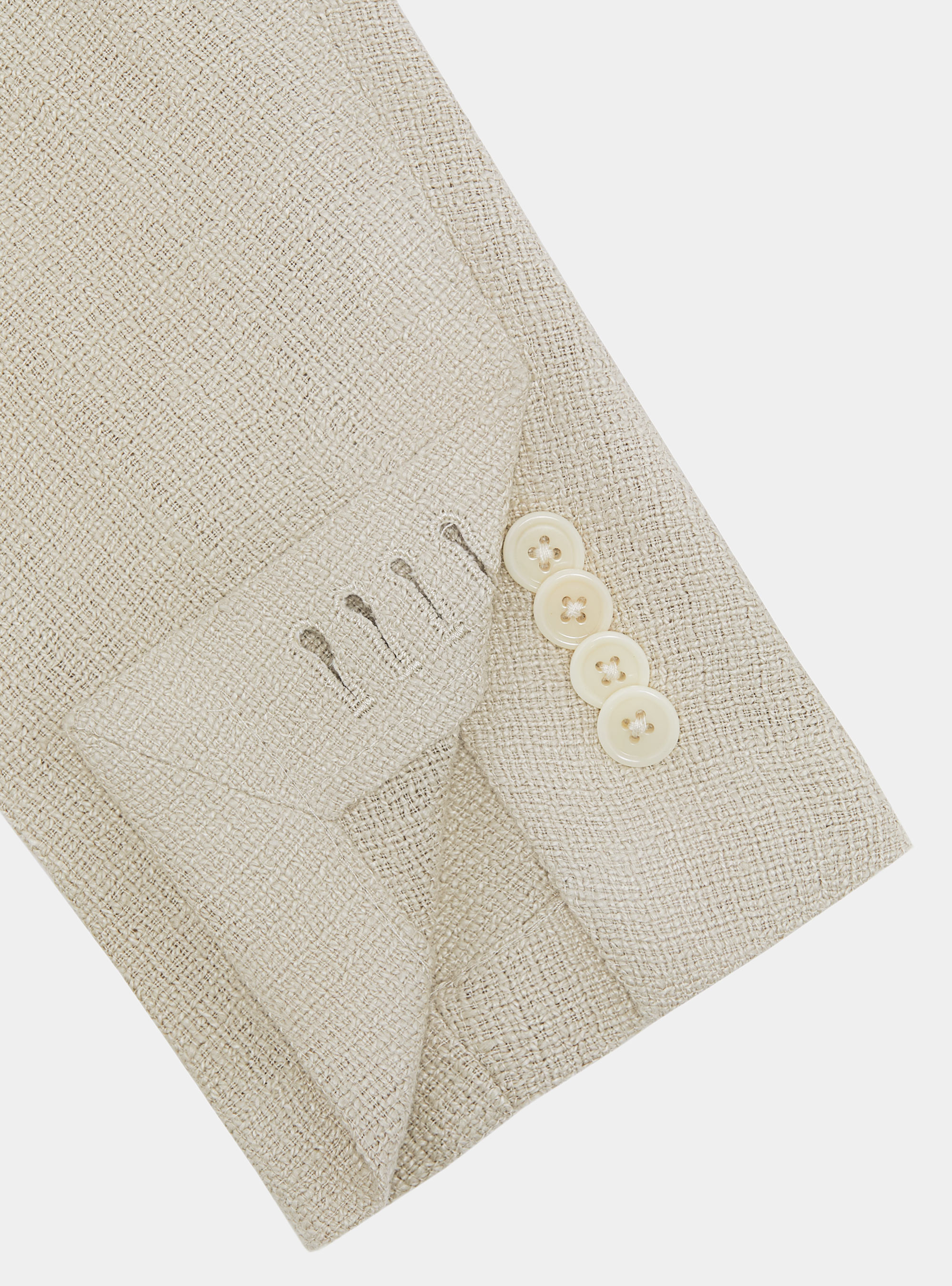Veste en cr&ecirc;pe de lin, SABLE