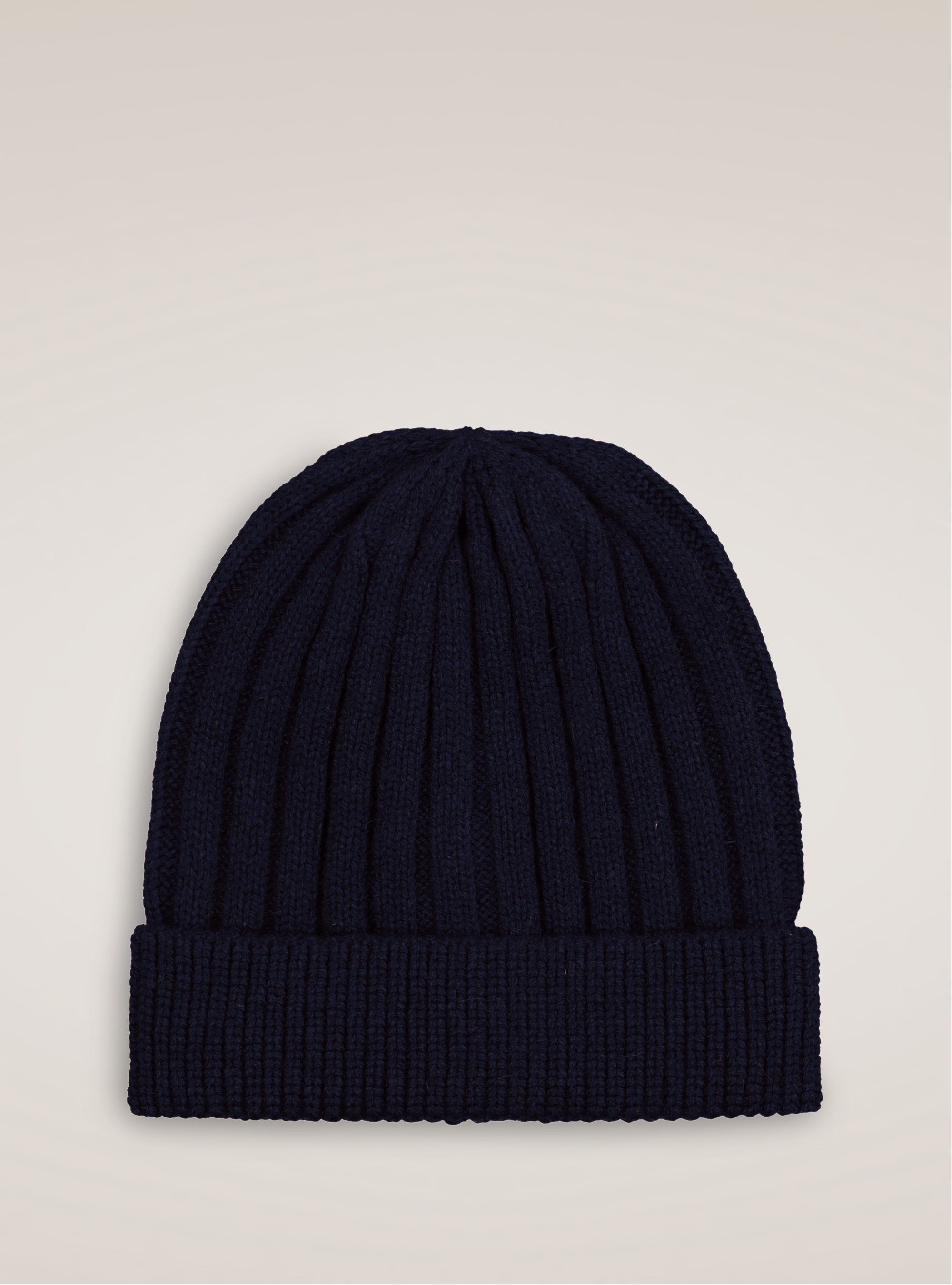 Cappello in lana e cashmere, BLU NAVY