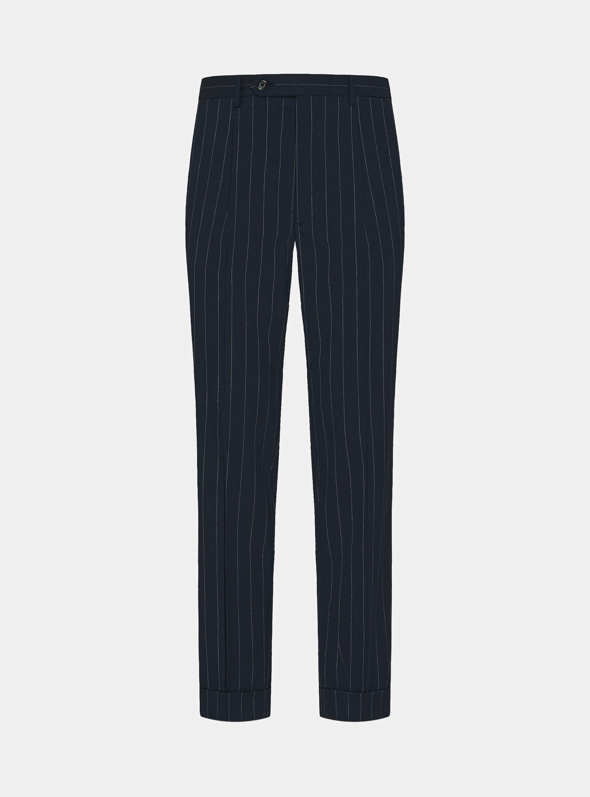 Pinstripe suit trousers, NAVY BLUE