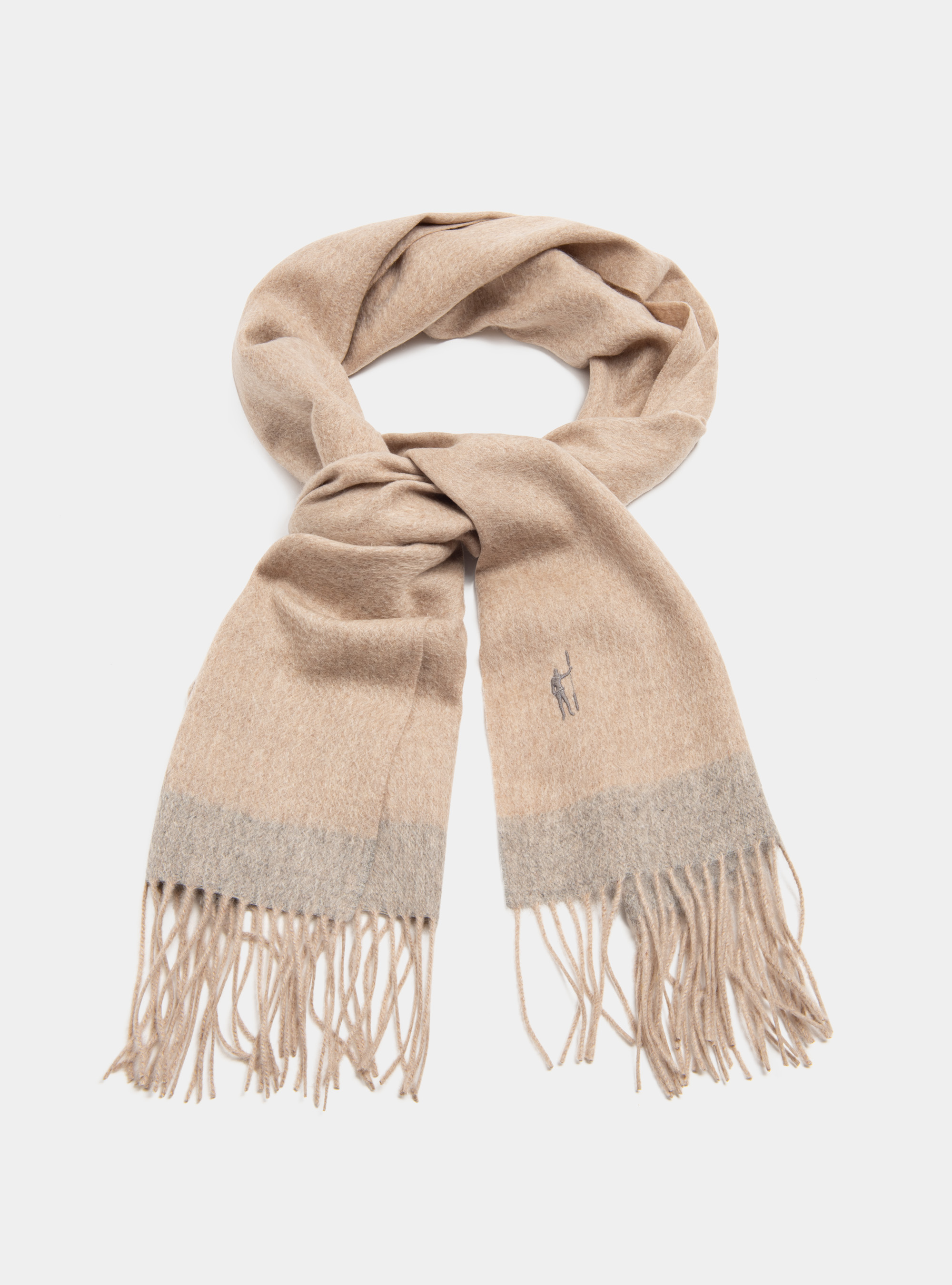 Sciarpa in lana e cashmere, PANNA