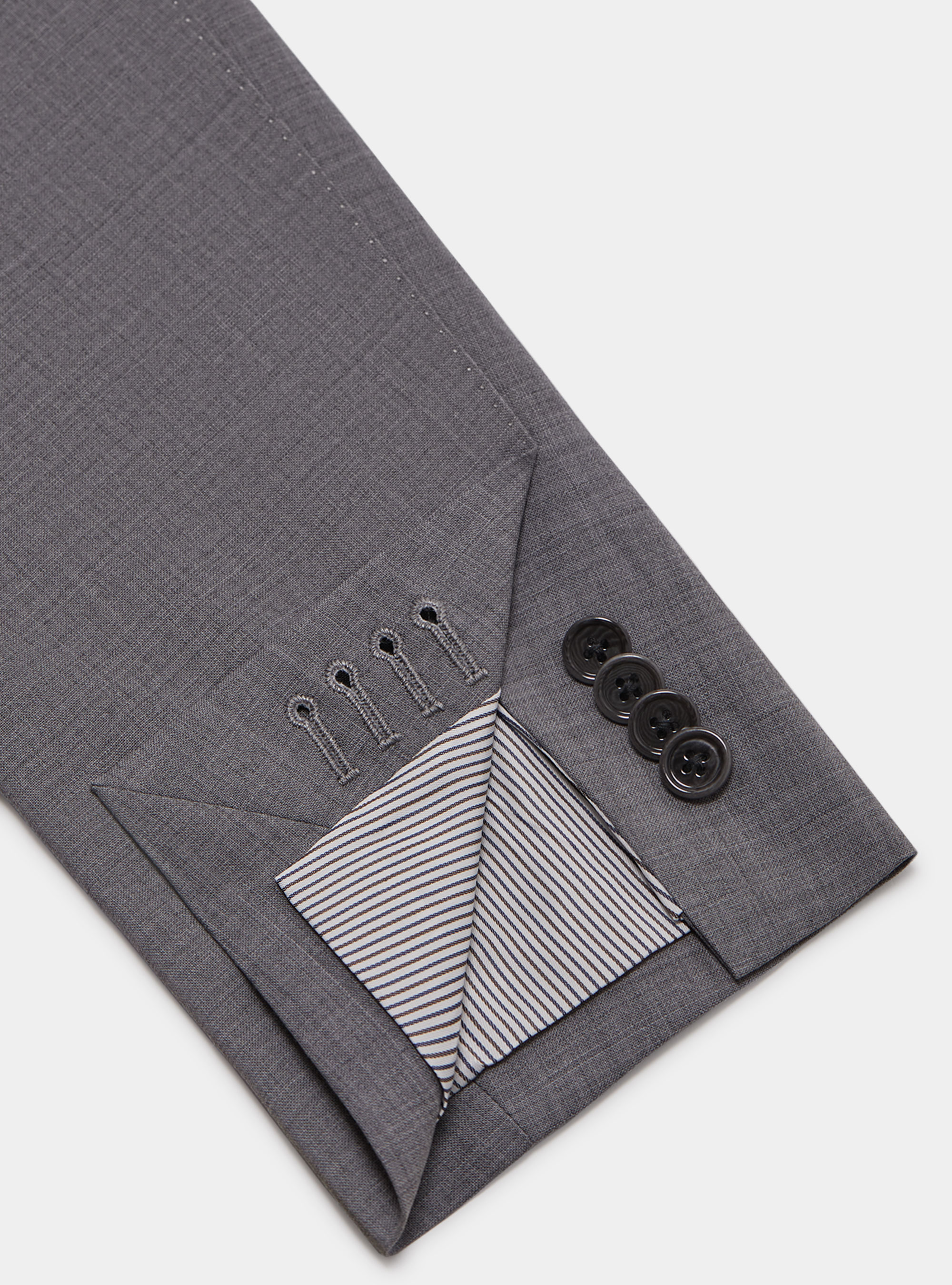 Giacca in pura lana superfine 120, GRIGIO CHIARO MELANGE