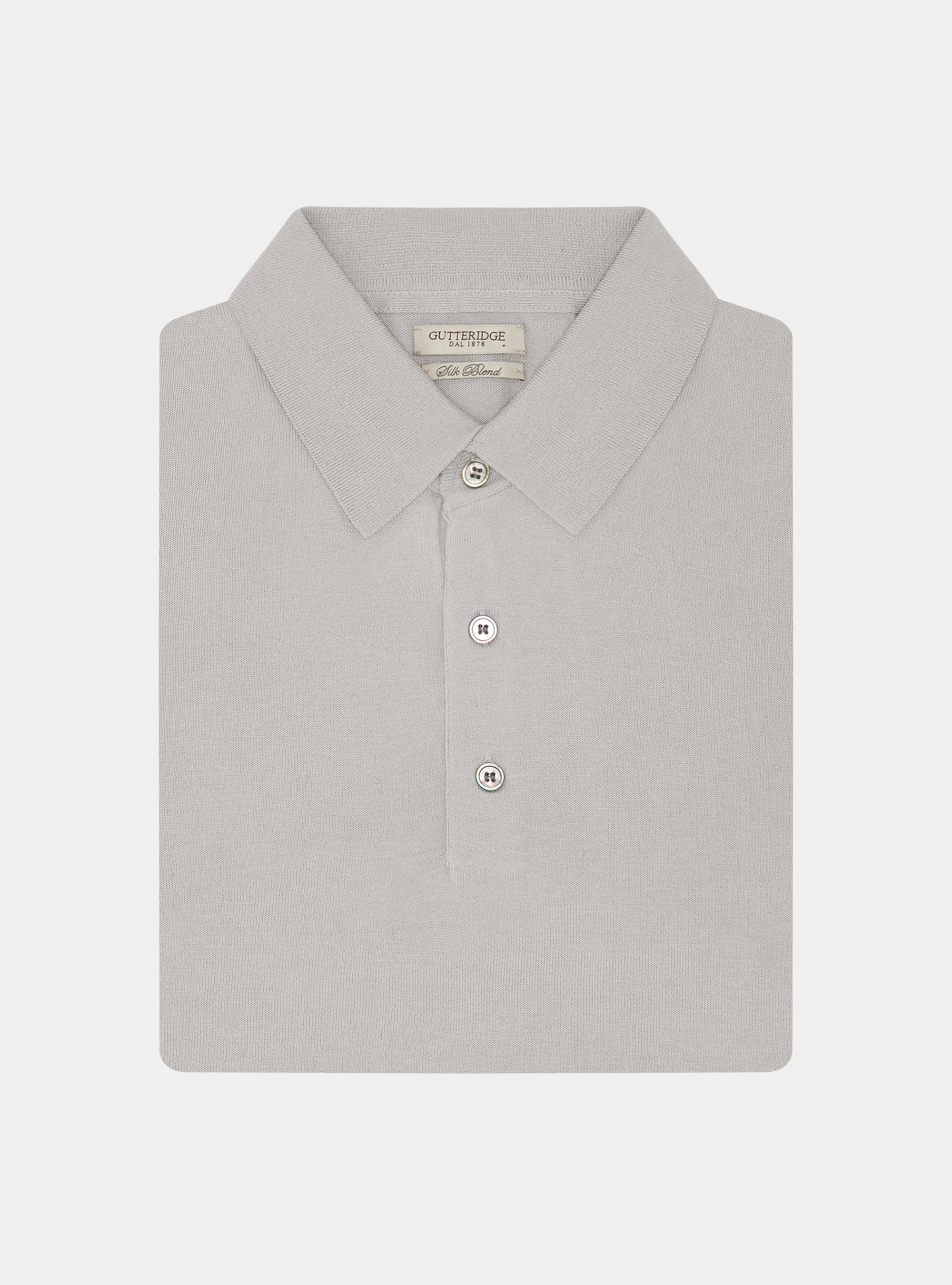 Polo en coton et soie, PERLA 0178C