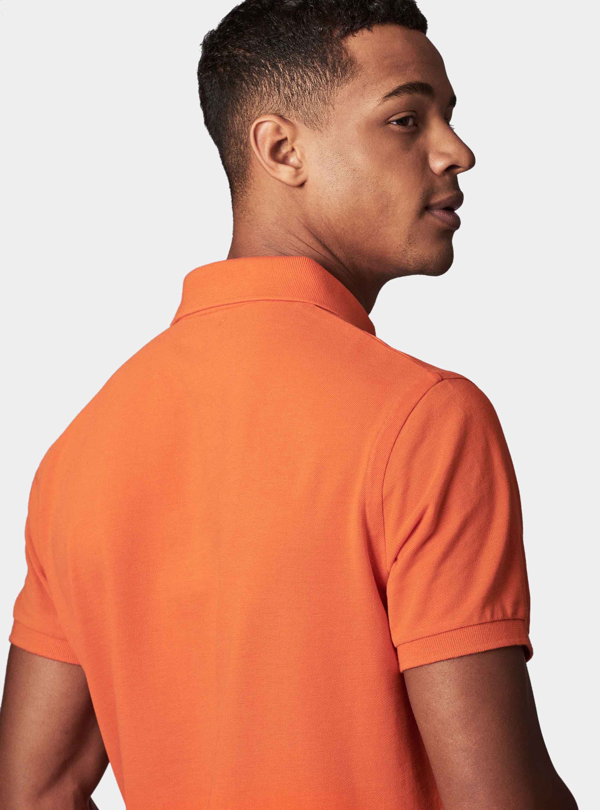 Polo basica in piquet, ARANCIONE