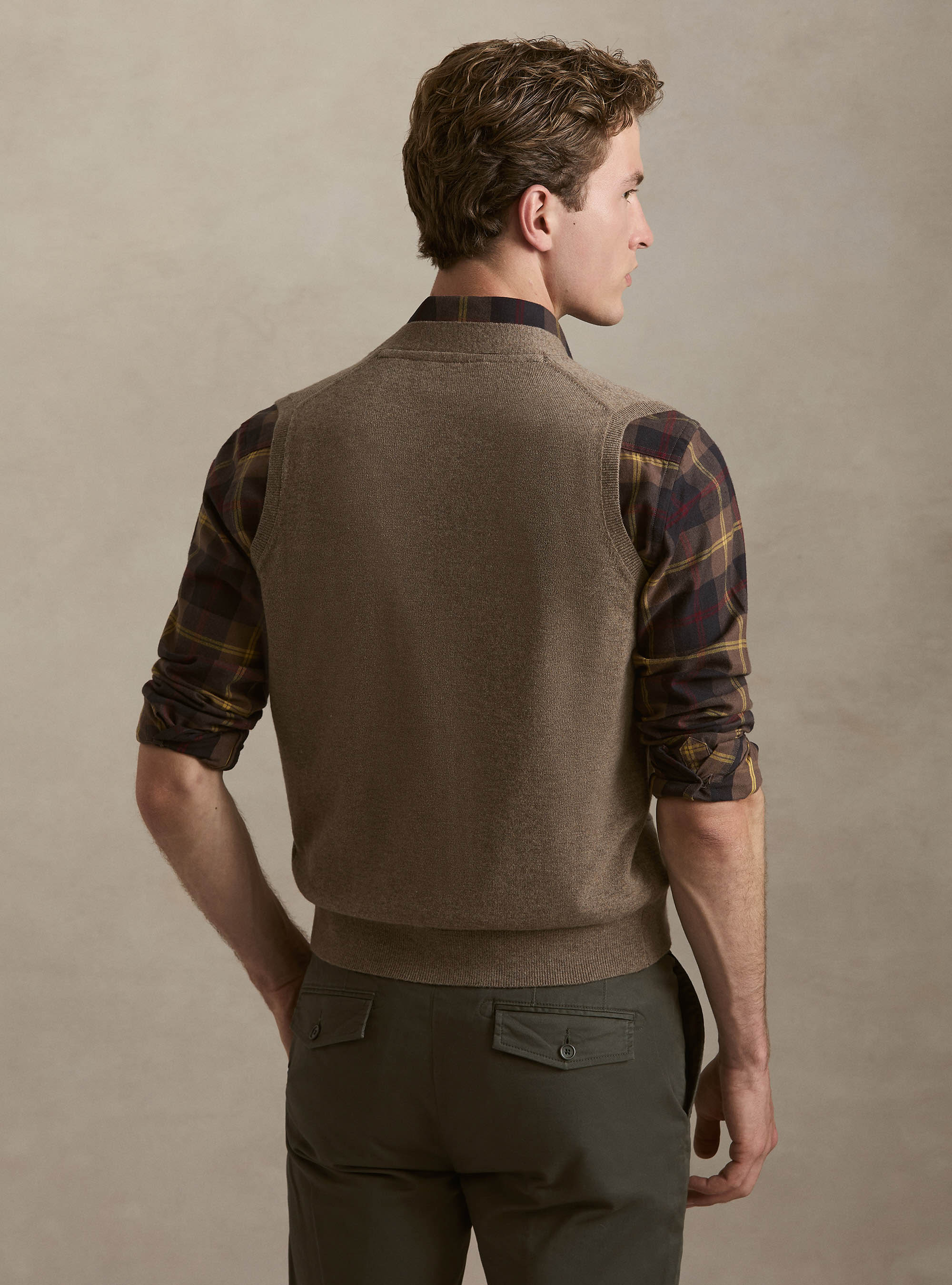 Gilet in maglia in lambswool e cashmere, FANGO