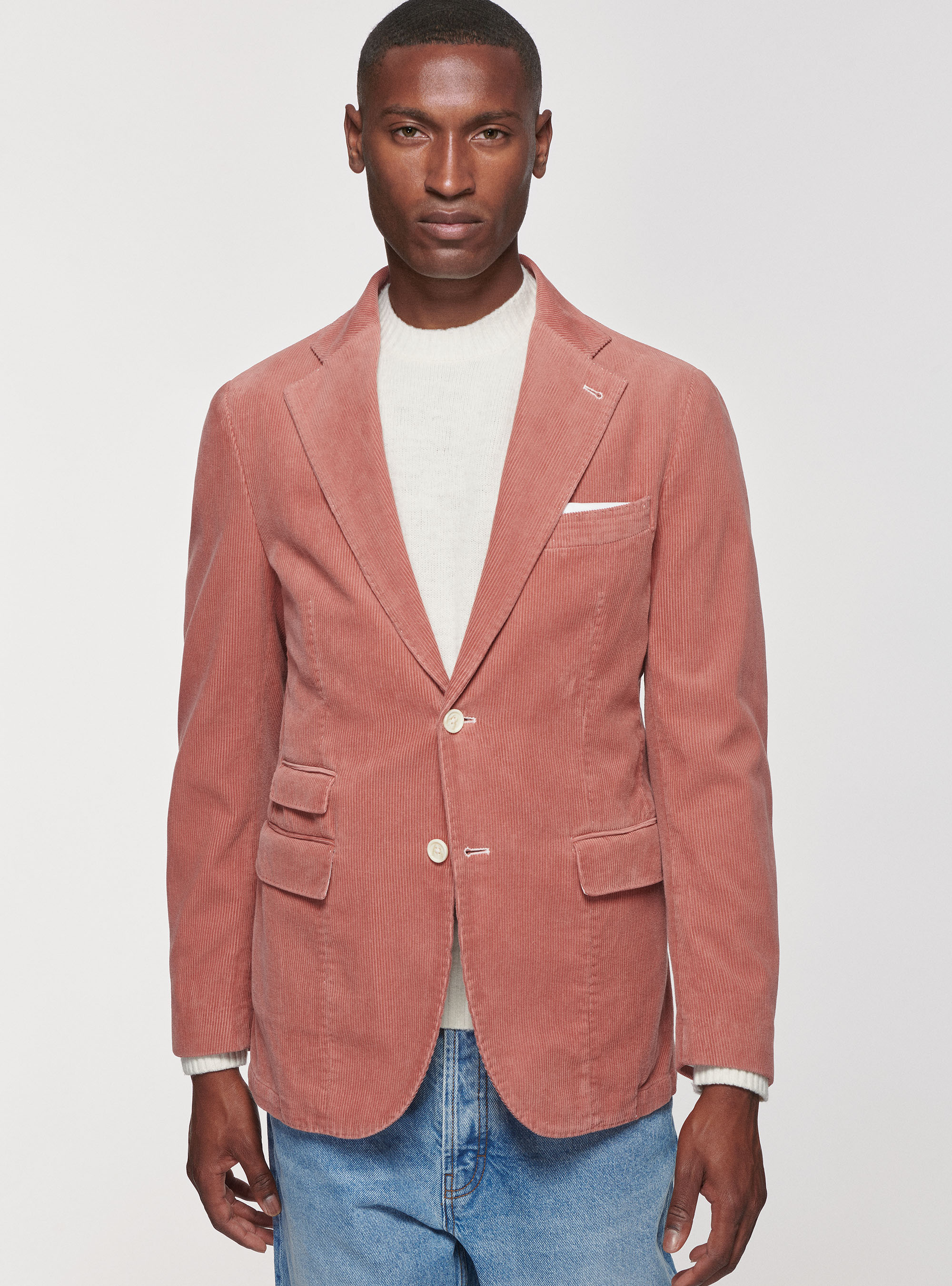 Giacca in velluto, 0441C ROSA SCURO