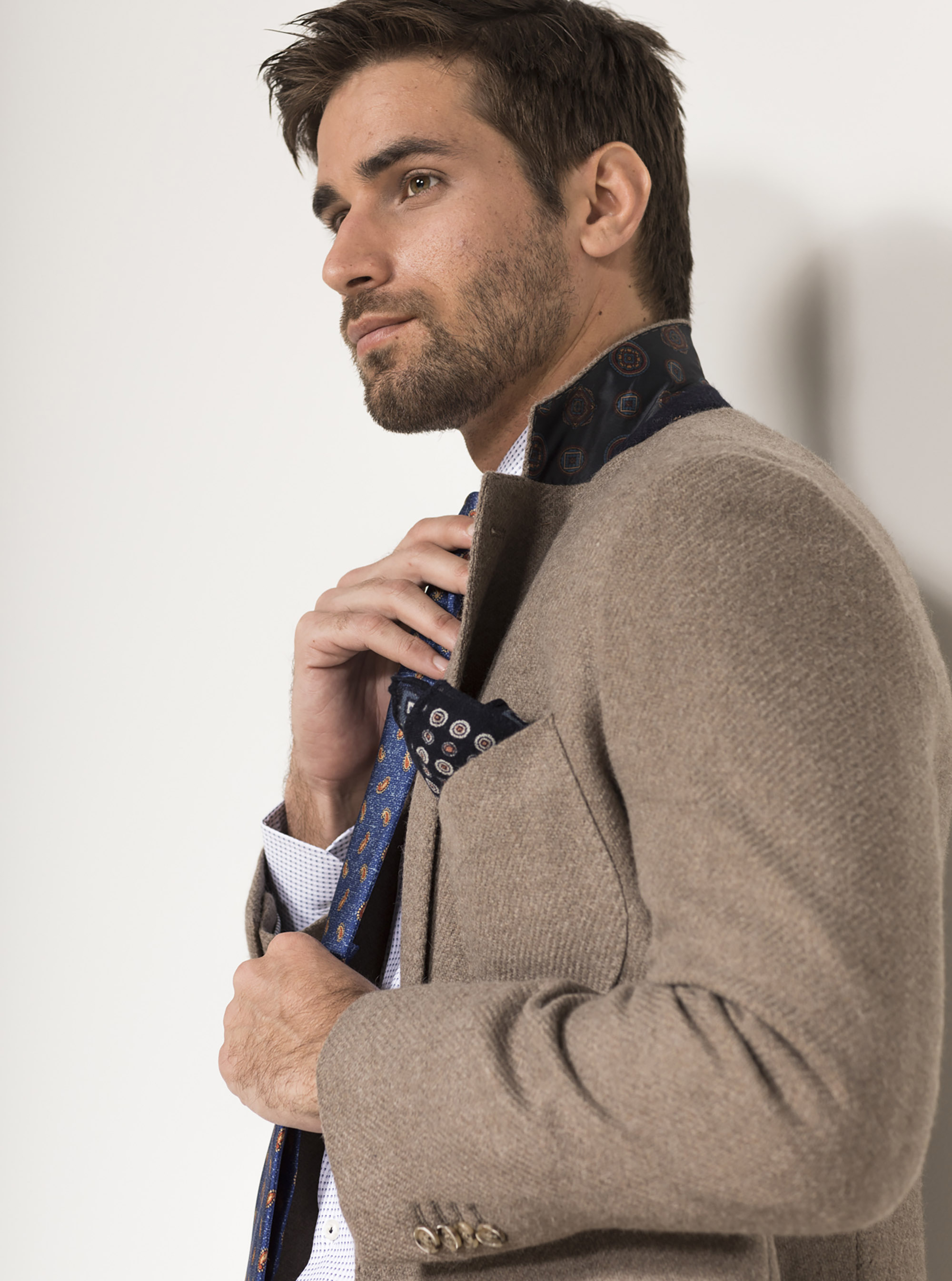 Einreihige Wollmischjacke, SABBIA 0561C