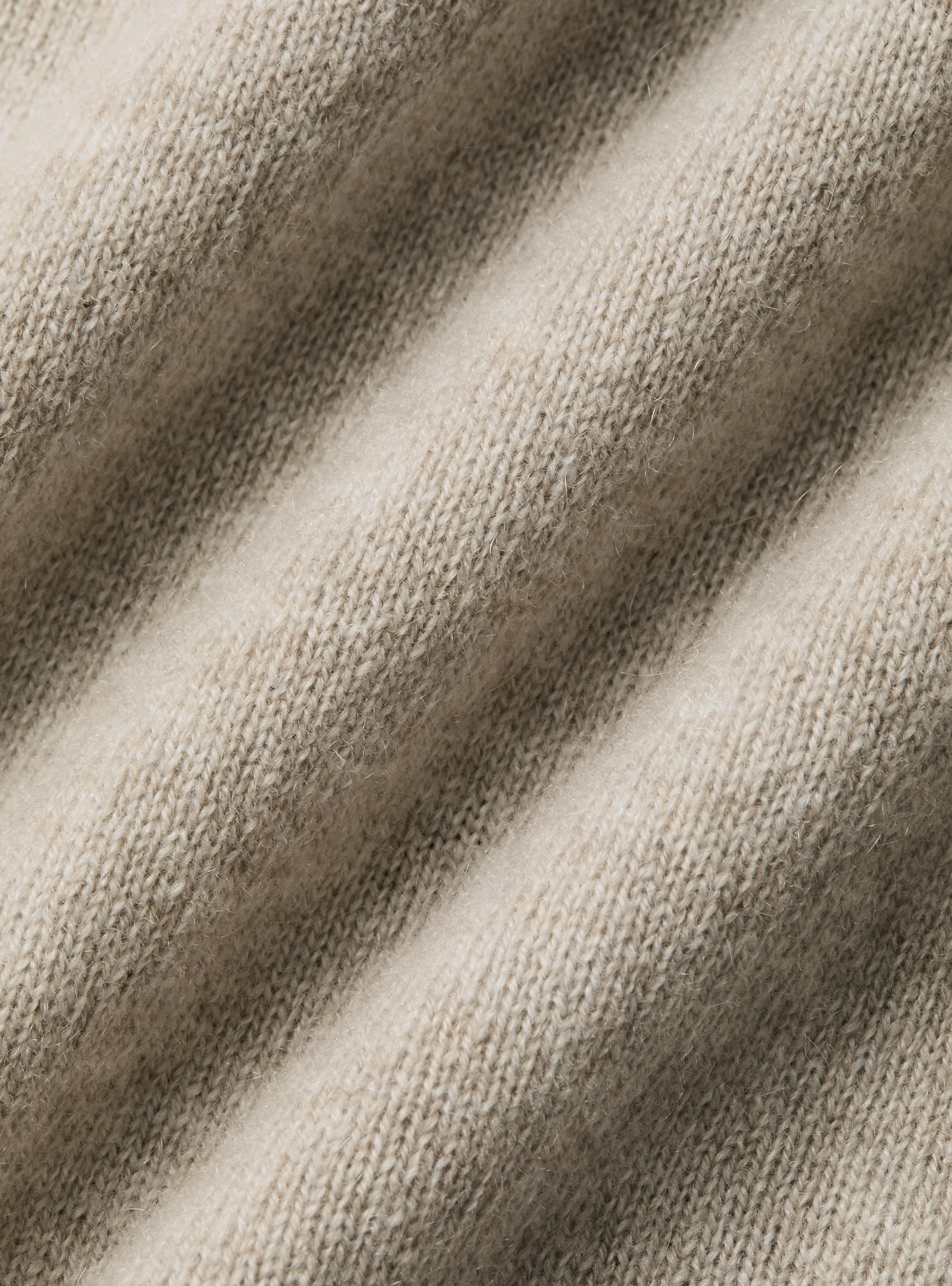 Maglia girocollo in 100% cashmere, ECRU