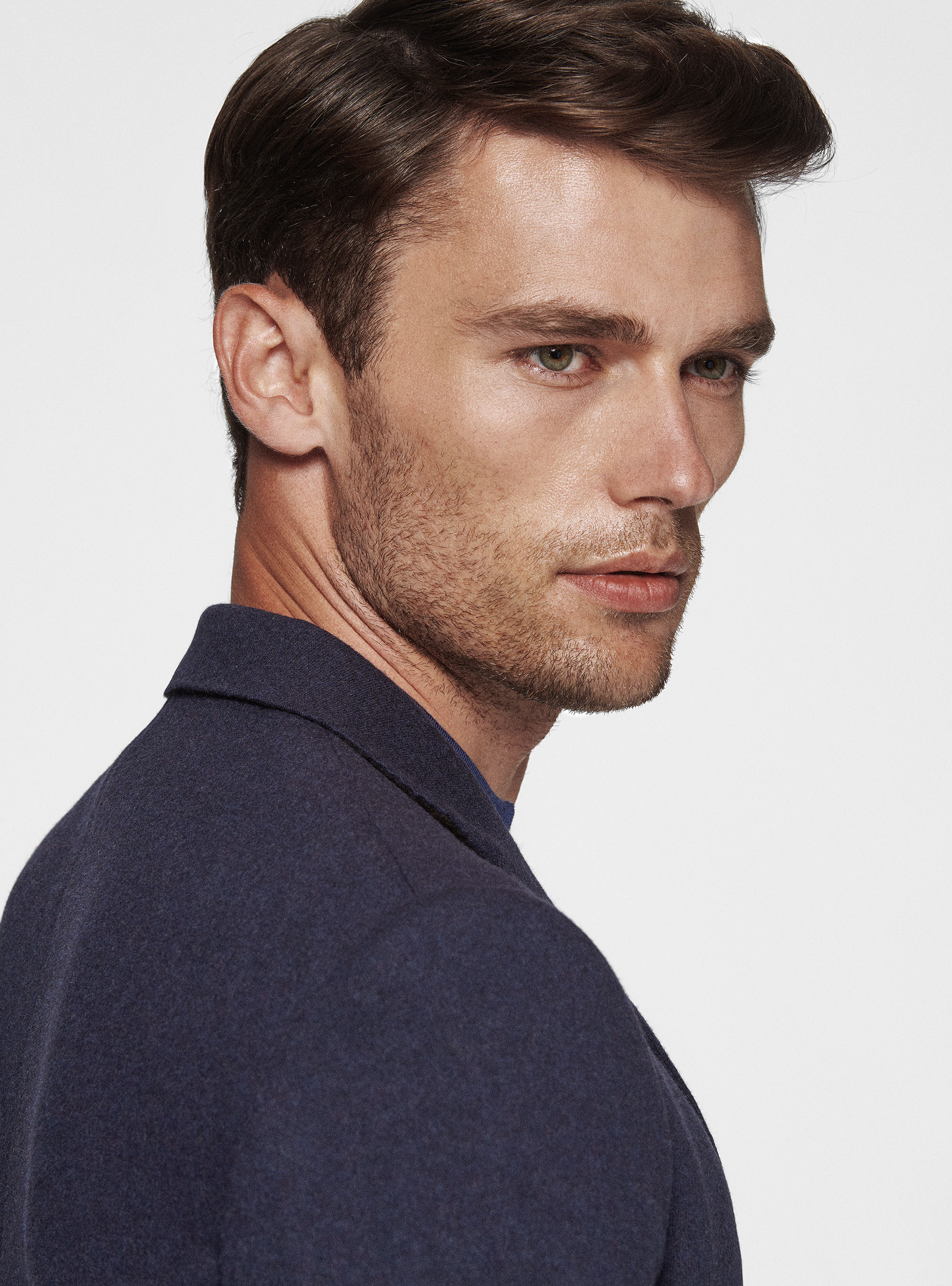 Giacca in jersey di lana, BLU NAVY