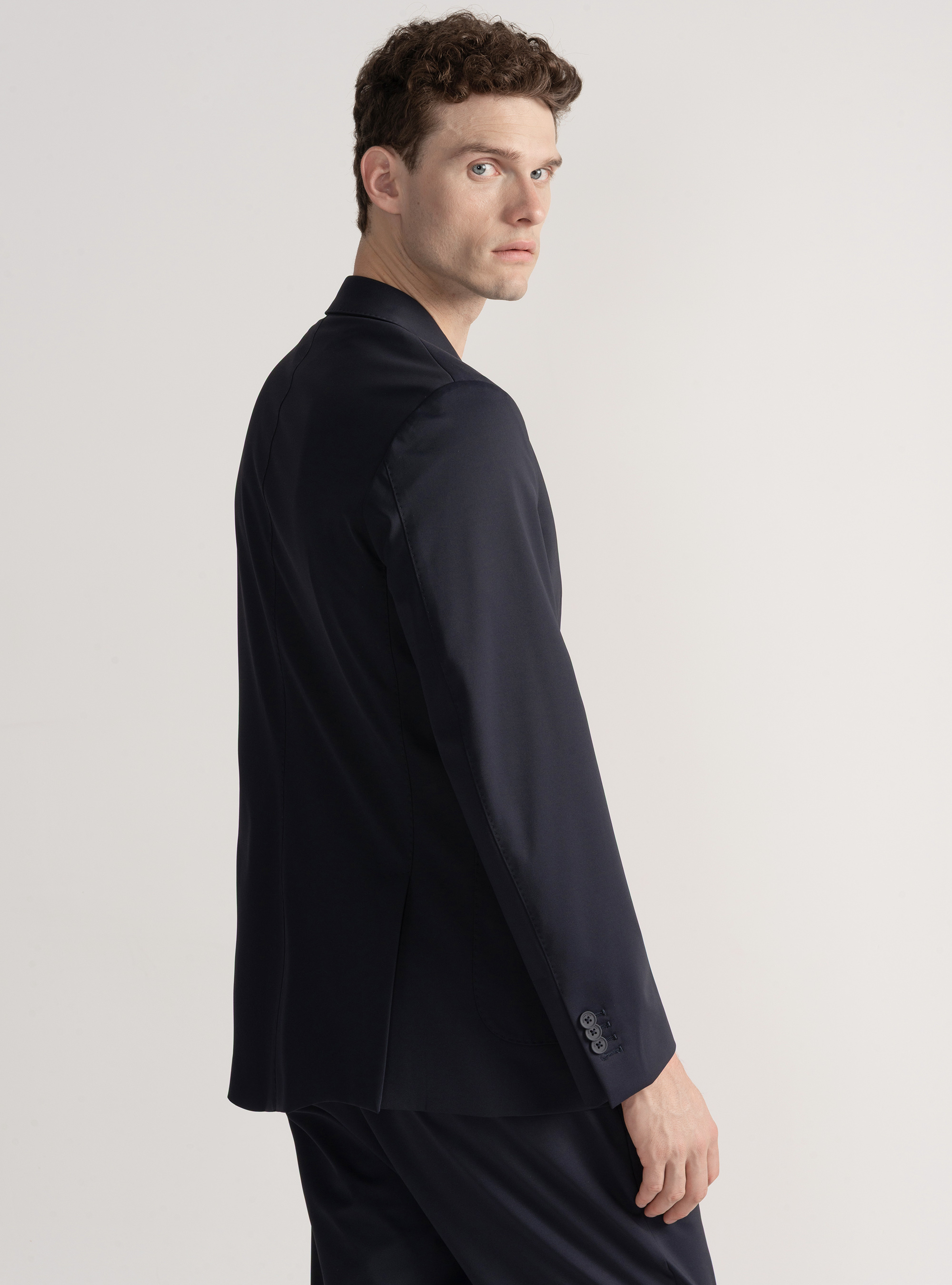 Americana GT01 de nailon elástico, AZUL MARINO