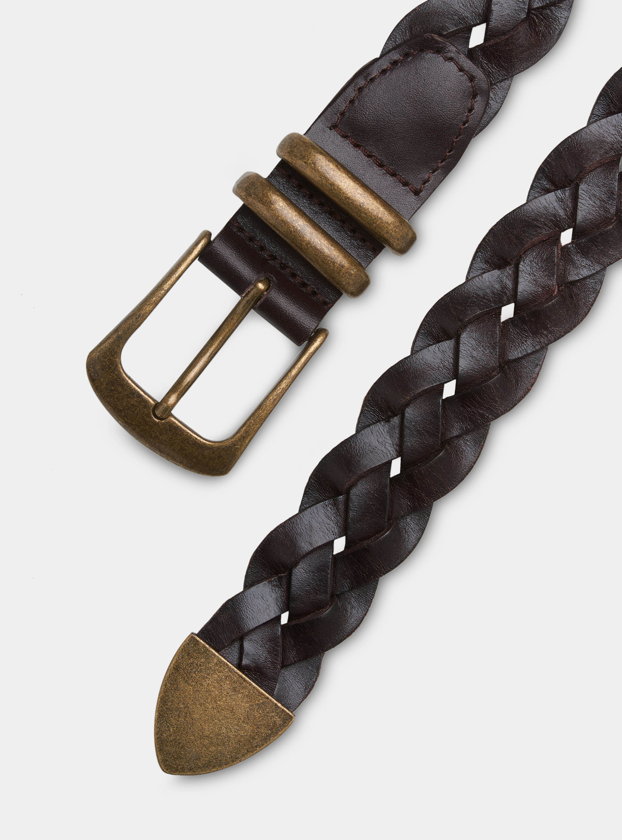 Cintura intrecciata, NERO