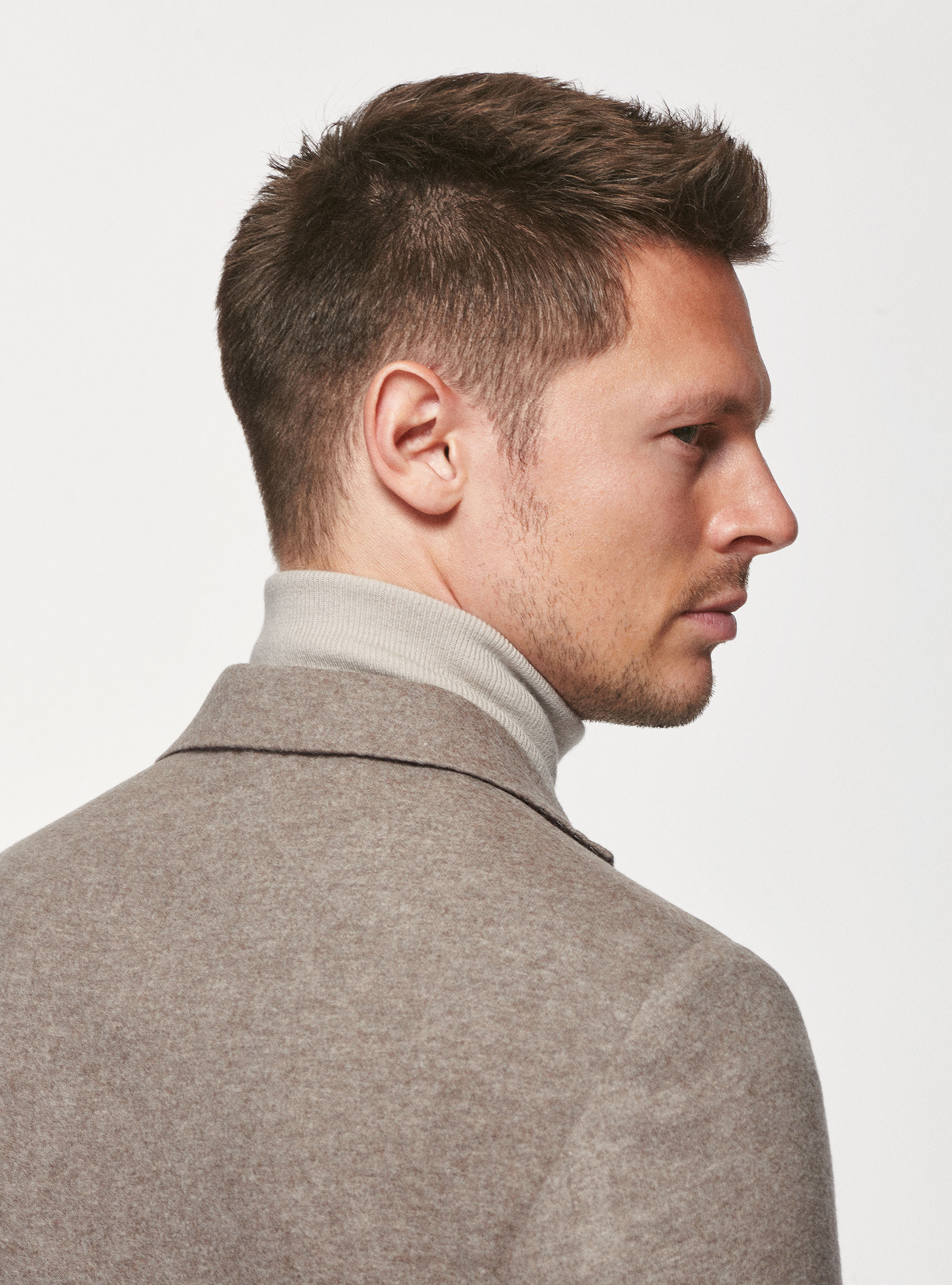 Giacca sfoderata in pura lana, ECRU