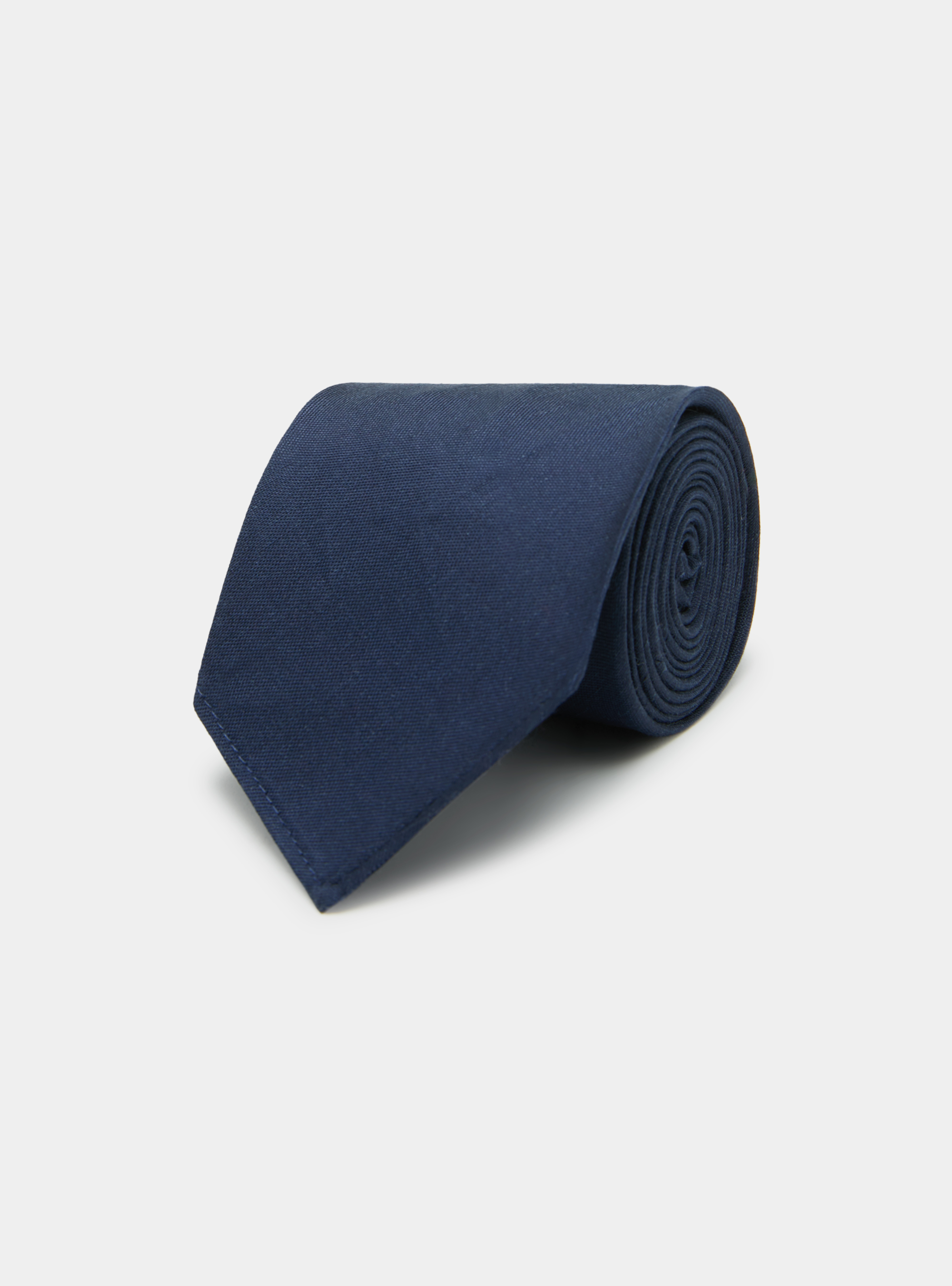 Gutteridge - Cravatta in seta e lino, Unisex, Blu Navy, Taglia: Unica