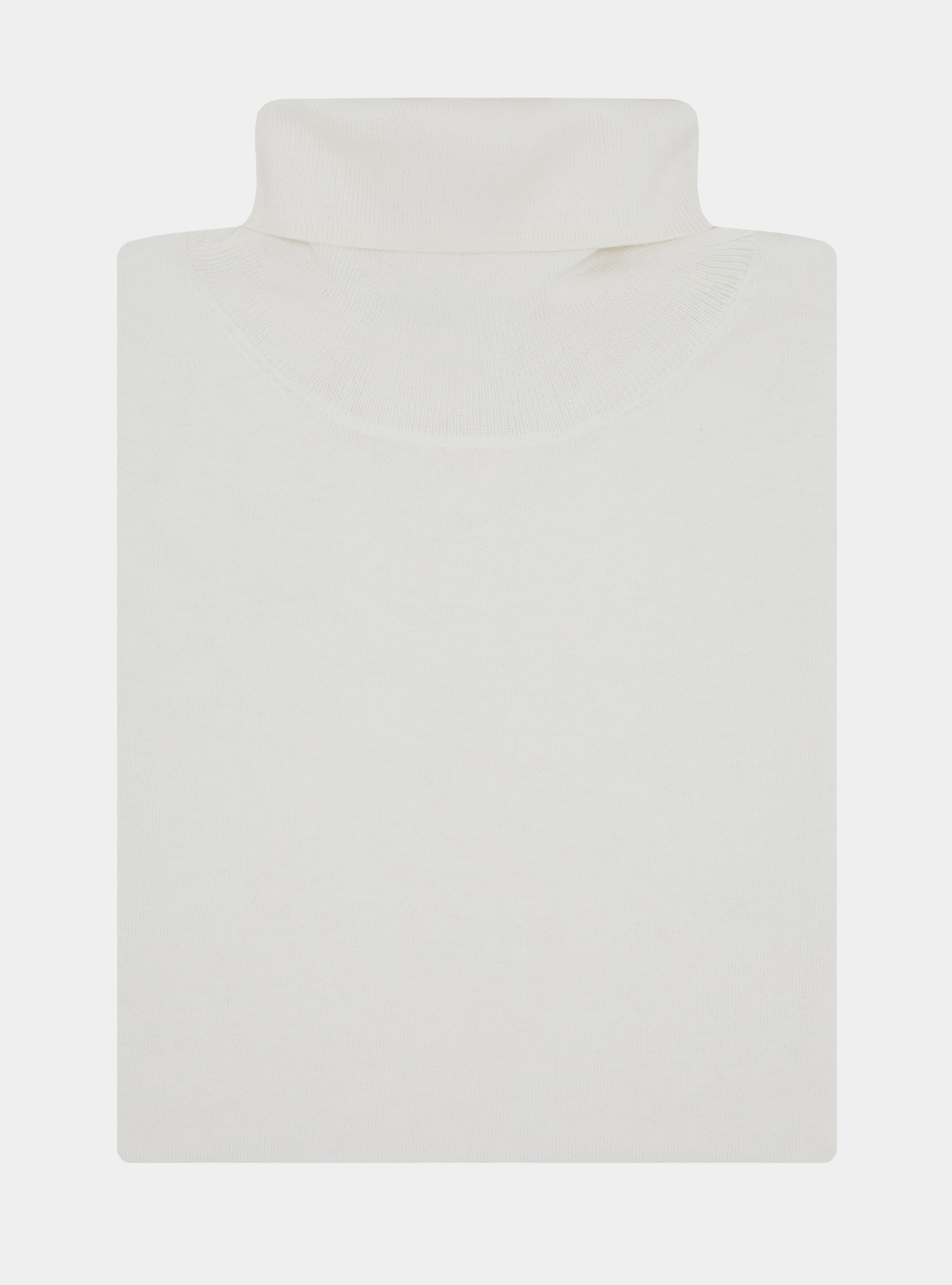 Dolcevita in cotone seta e cashmere, BIANCO