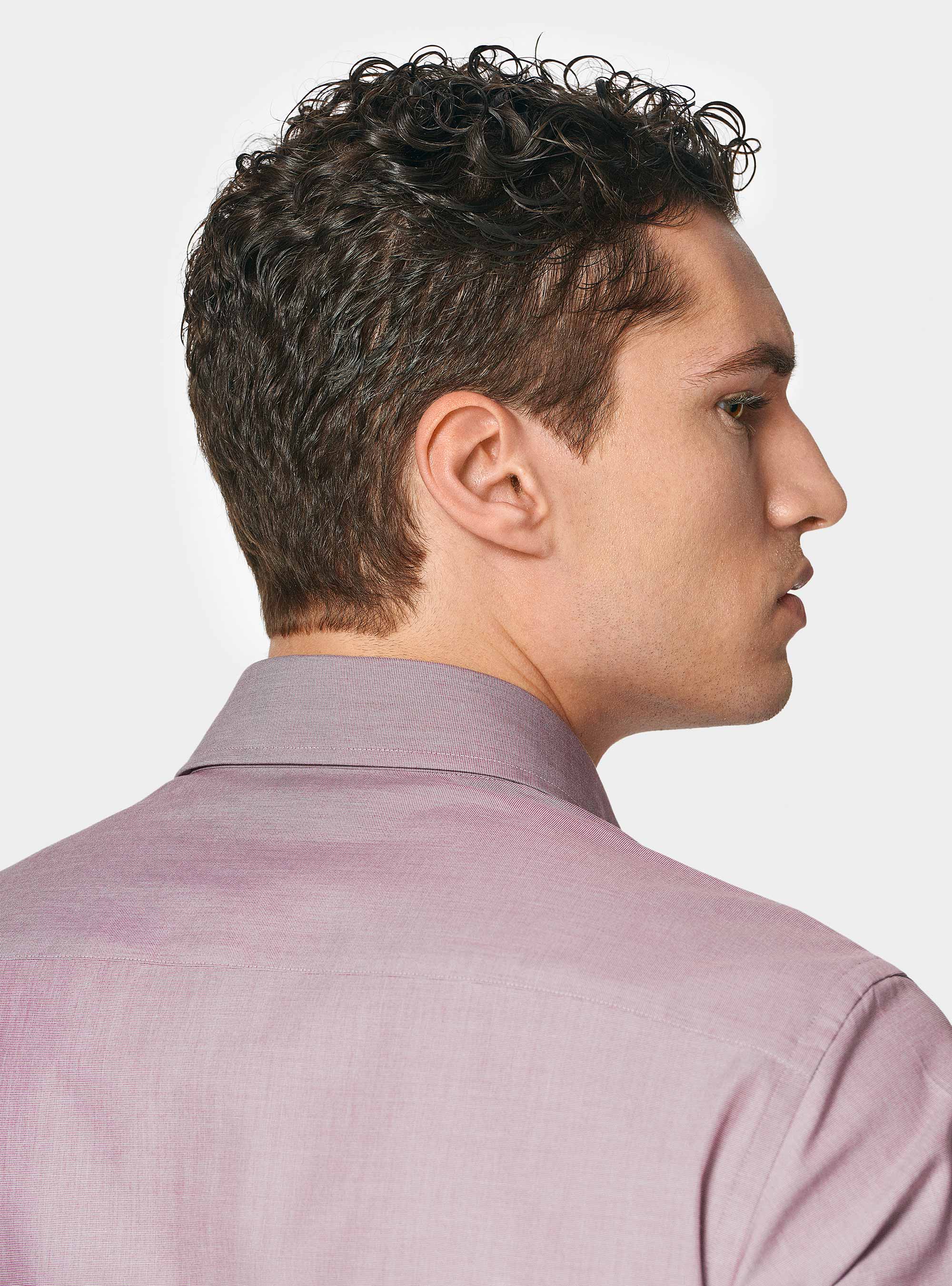 Camicia in fil a fil di cotone, CIPOLLA