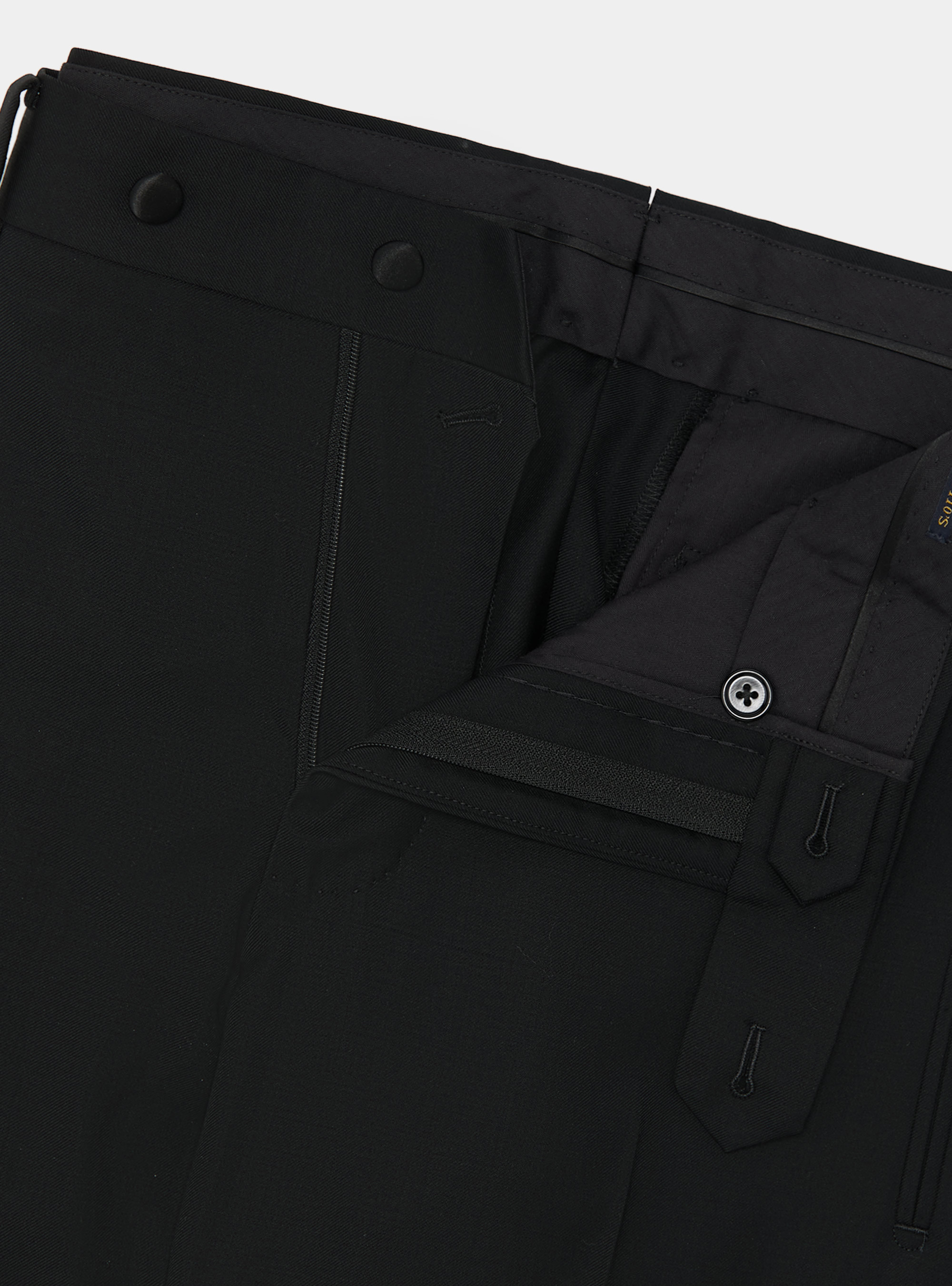 Pure wool smoking suit trousers Vitale Barberis Canonico, BLACK