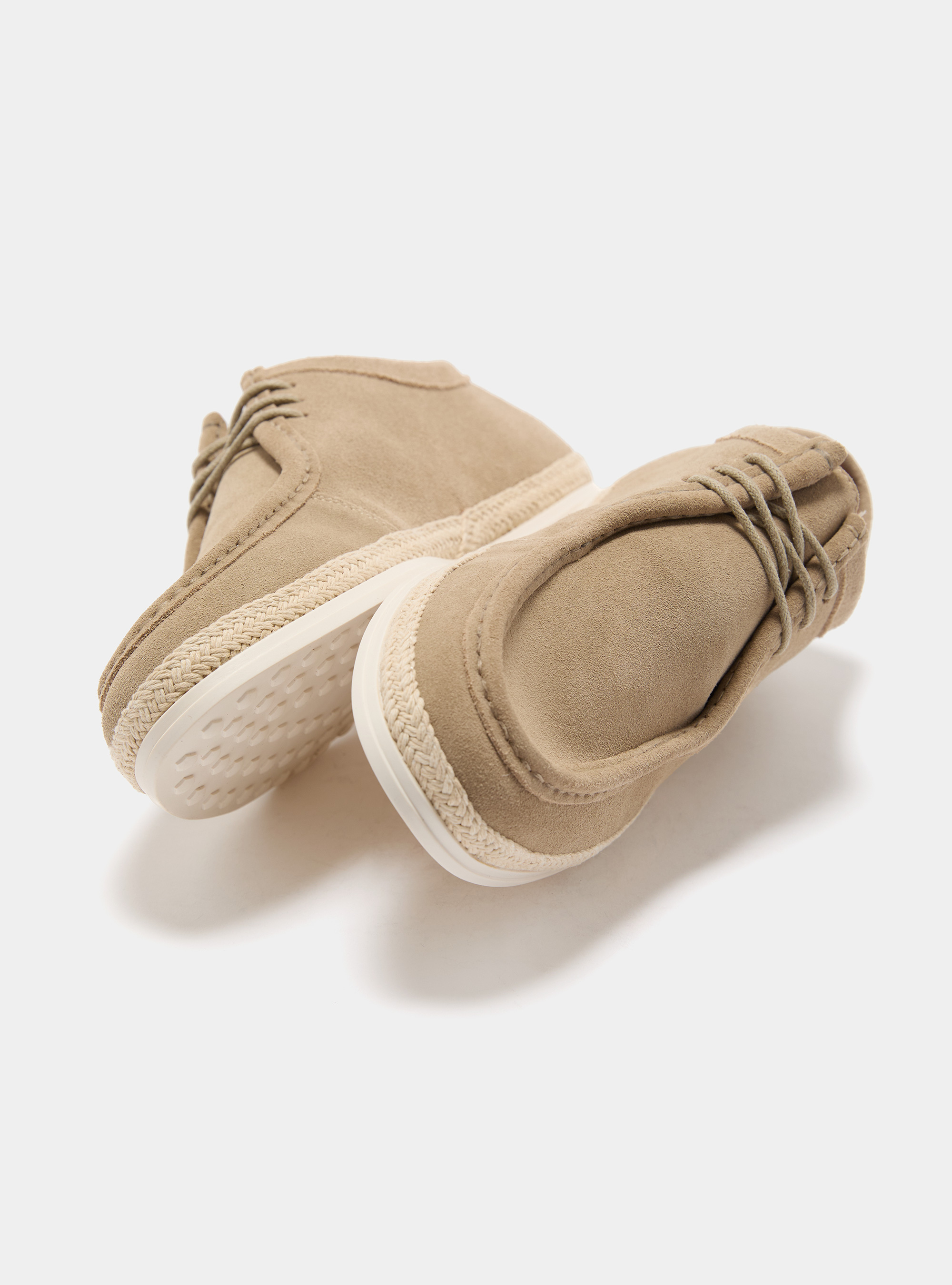 Paraboot stringato in suede, CRUDO