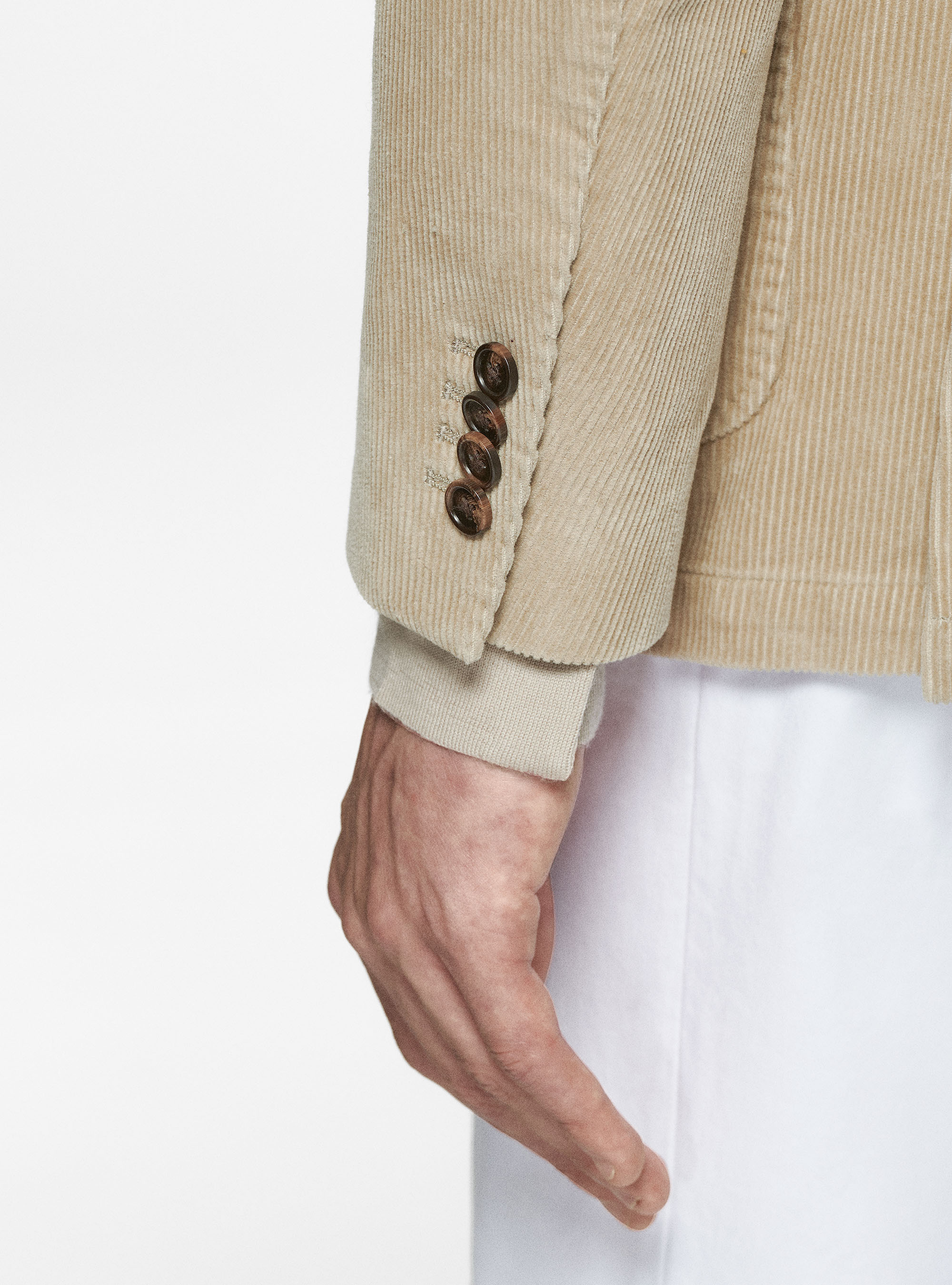 Giacca in velluto, SABBIA